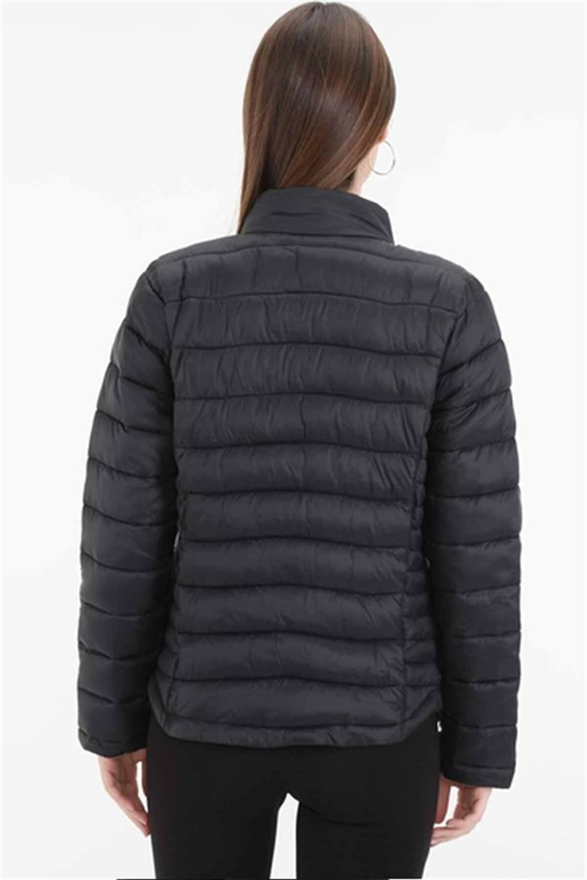 Lumberjack Padded Coat Kadın Şişme Hafif Mont Siyah v1