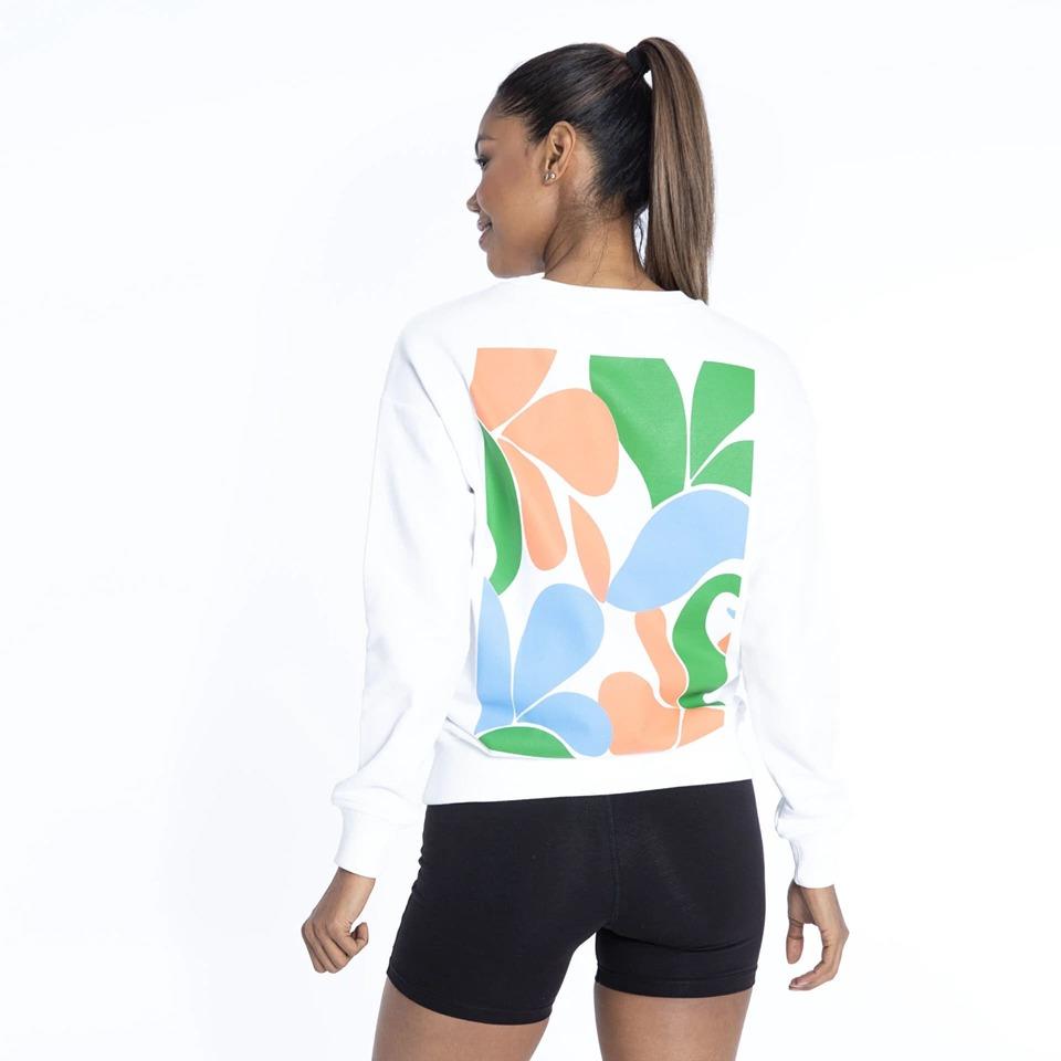 New Balance Beyaz Kadın Sweatshirt WNH1308-WT v1