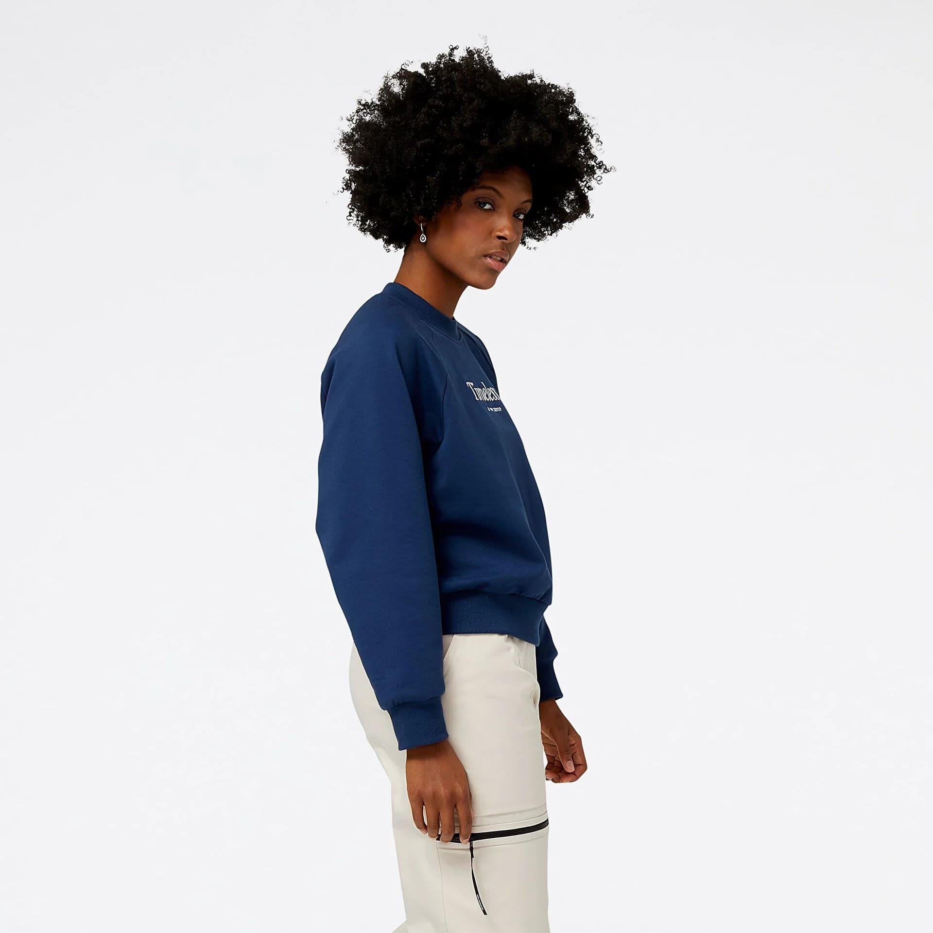 New Balance Lacivert Kadın Sweatshirt WNC3380-IND v1