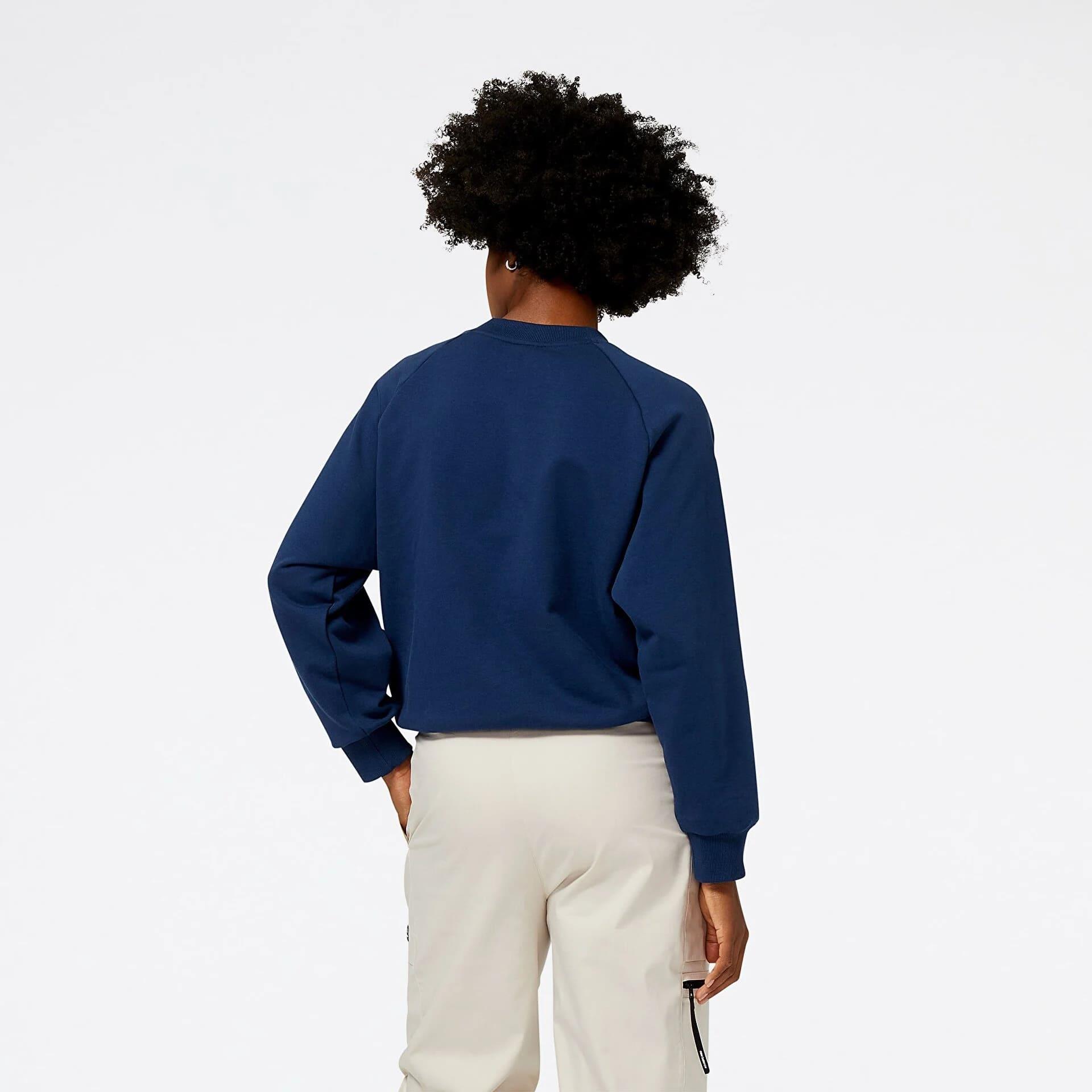 New Balance Lacivert Kadın Sweatshirt WNC3380-IND v1