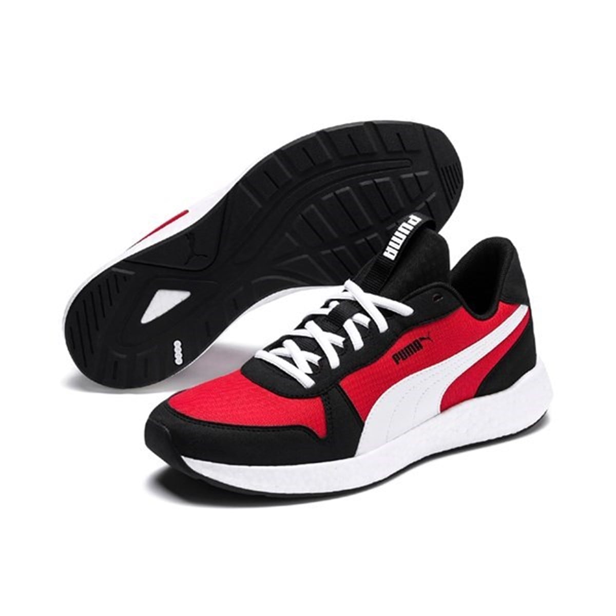 Puma NRGY Neko Retro Erkek Spor Ayakkabı Siyah Kırmızı 192509-10