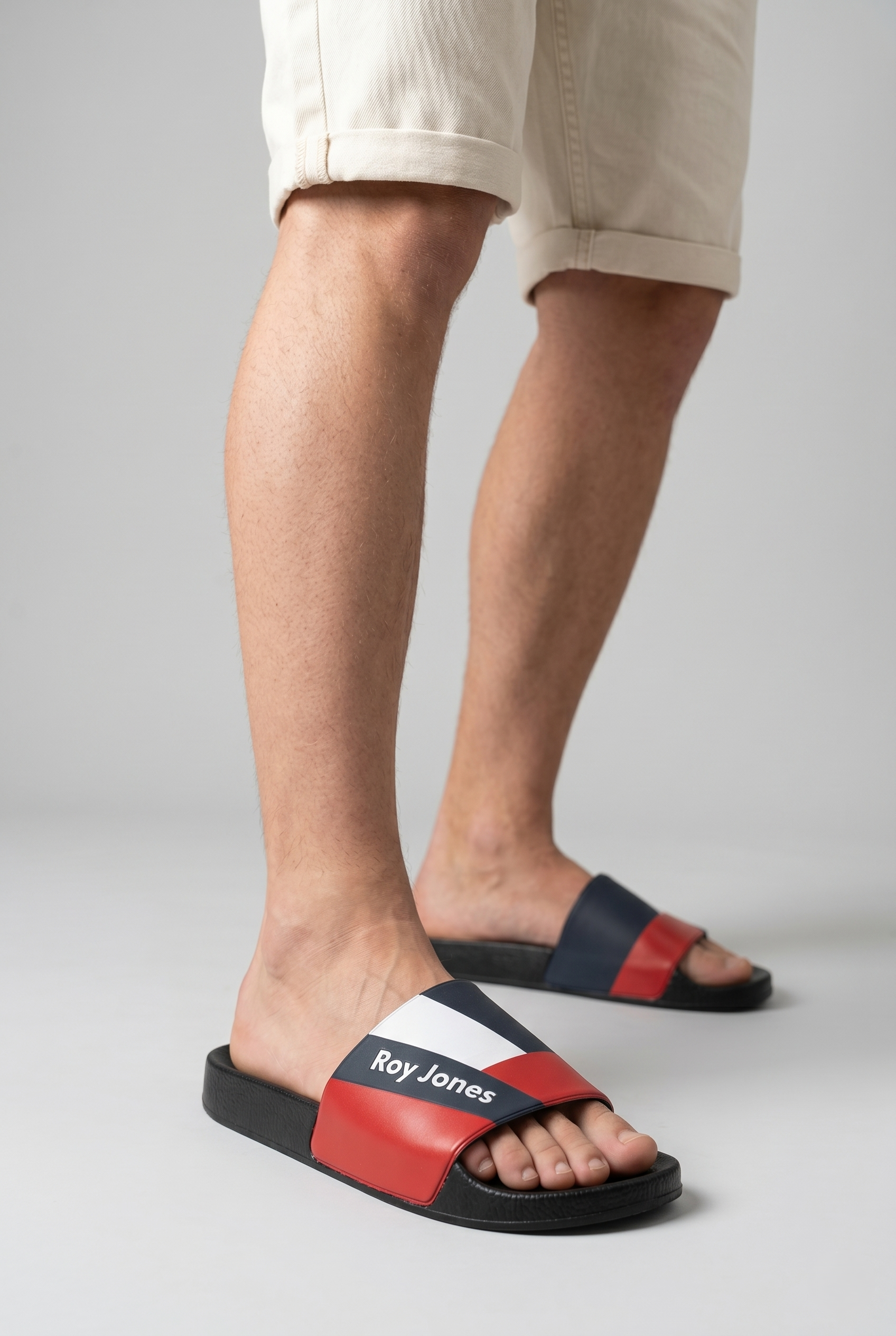 Roy Jones 8300 Unisex Lacivert Slider Günlük Plaj Havuz Terlik