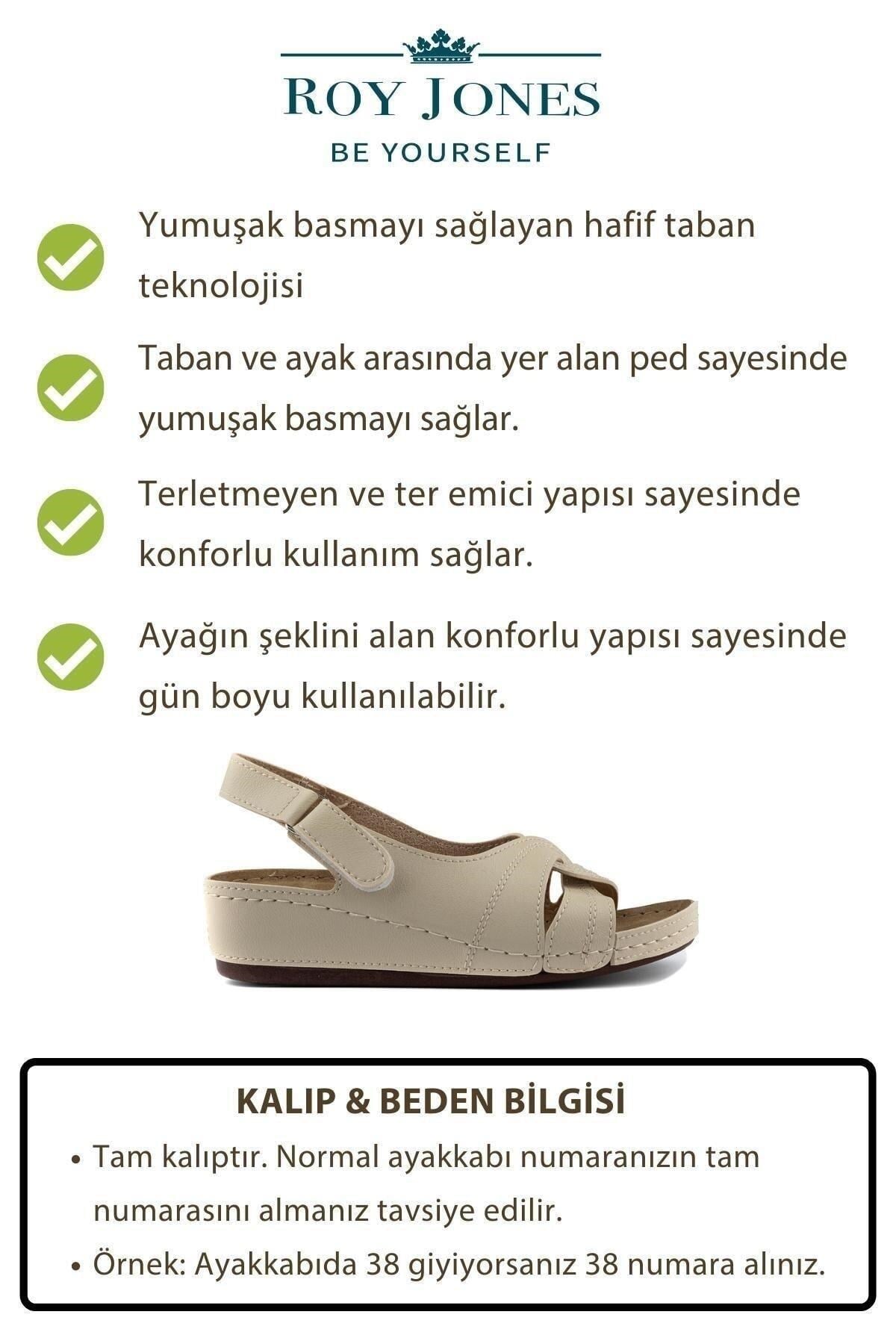 Roy Jones Kadın Bej Günlük Sandalet 1817