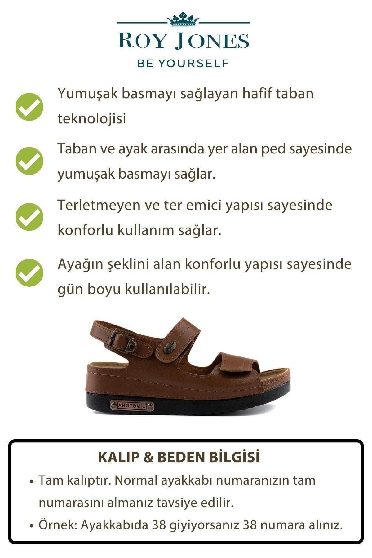 Roy Jones Kadın Nubuk Vizon Cırtlı Günlük Sandalet 3014