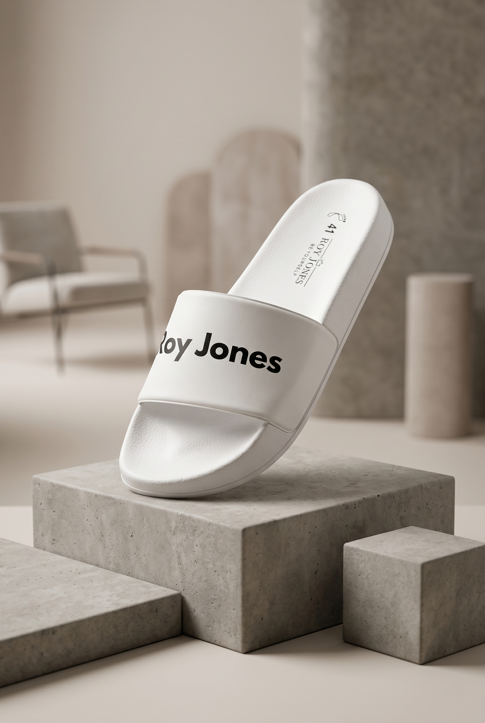 Roy Jones Summery Slide Erkek Beyaz Günlük Terlik 8100