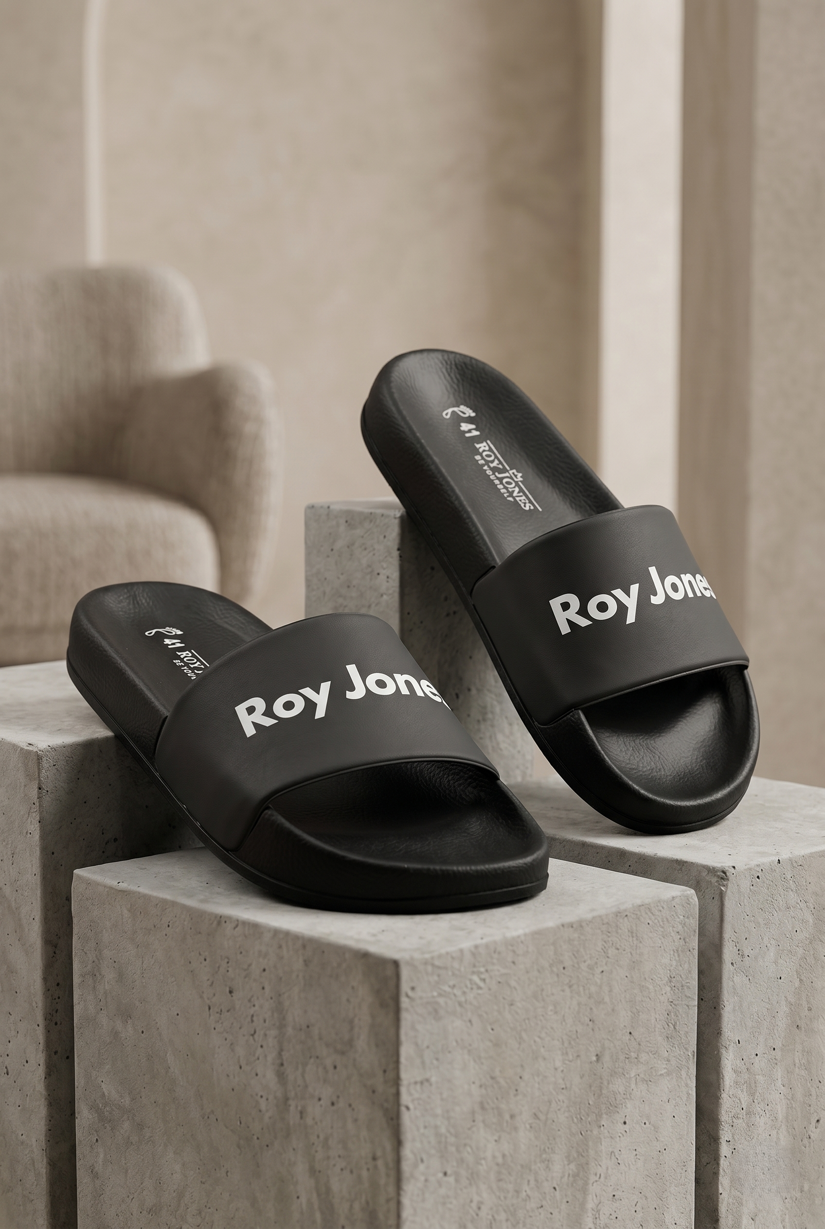 Roy Jones Summery Slide Erkek Siyah Günlük Terlik 8100
