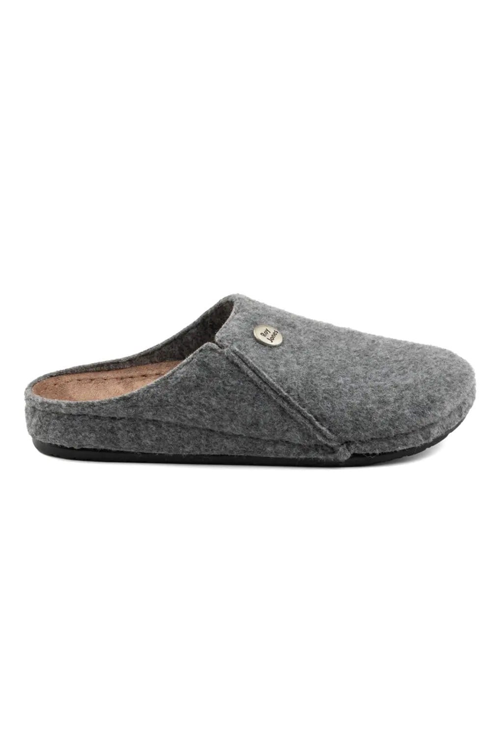 Roy Jones Unisex Gri İtalyan Keçe Terlik 6800