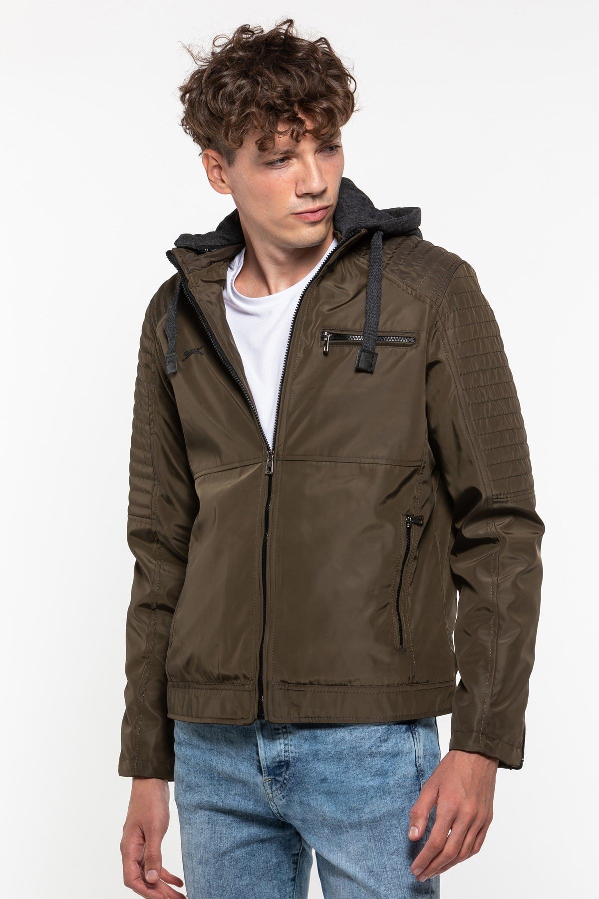 Slazenger Hazel Erkek Mont Haki ST29JE010-800
