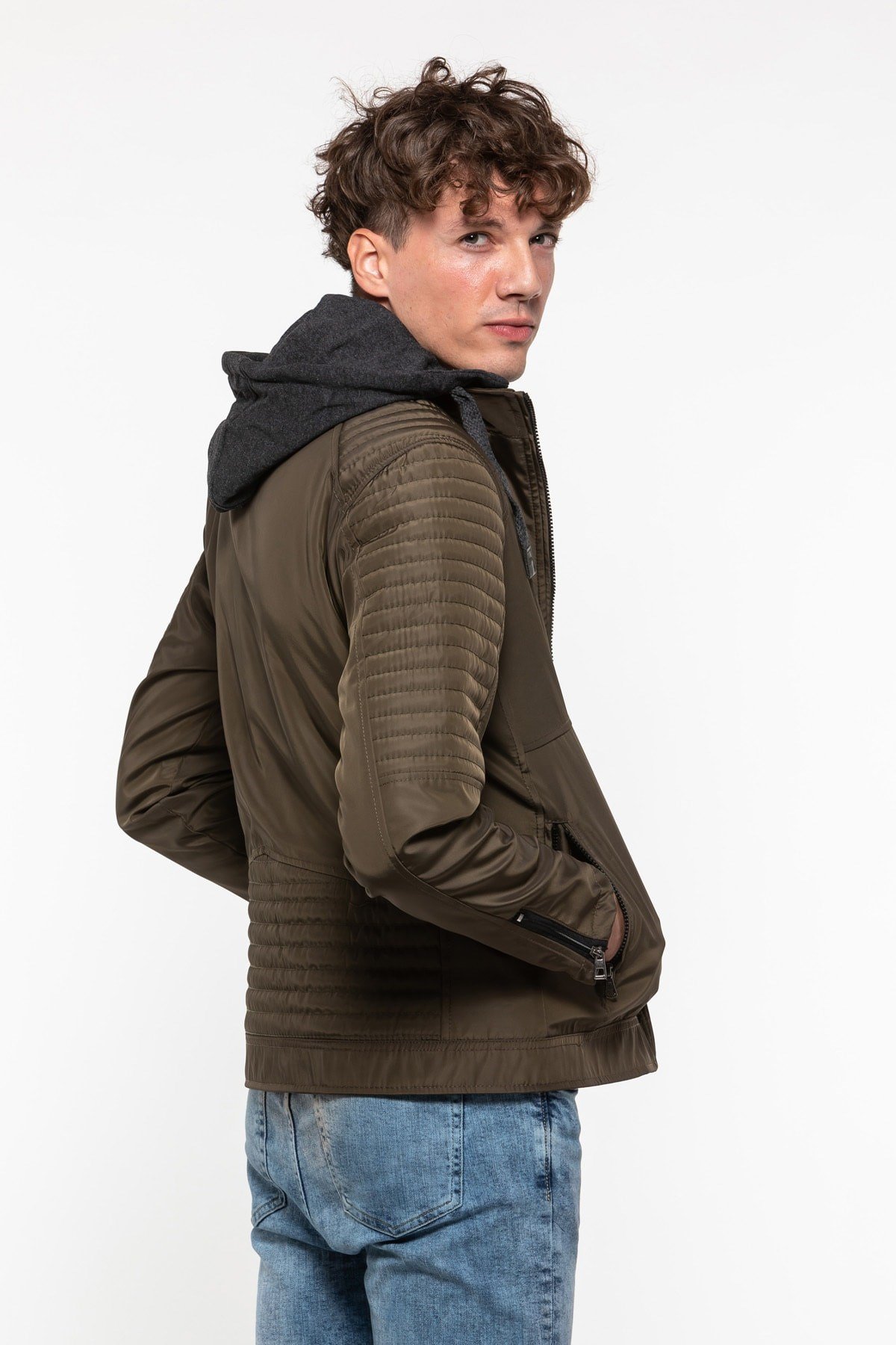 Slazenger Hazel Erkek Mont Haki ST29JE010-800
