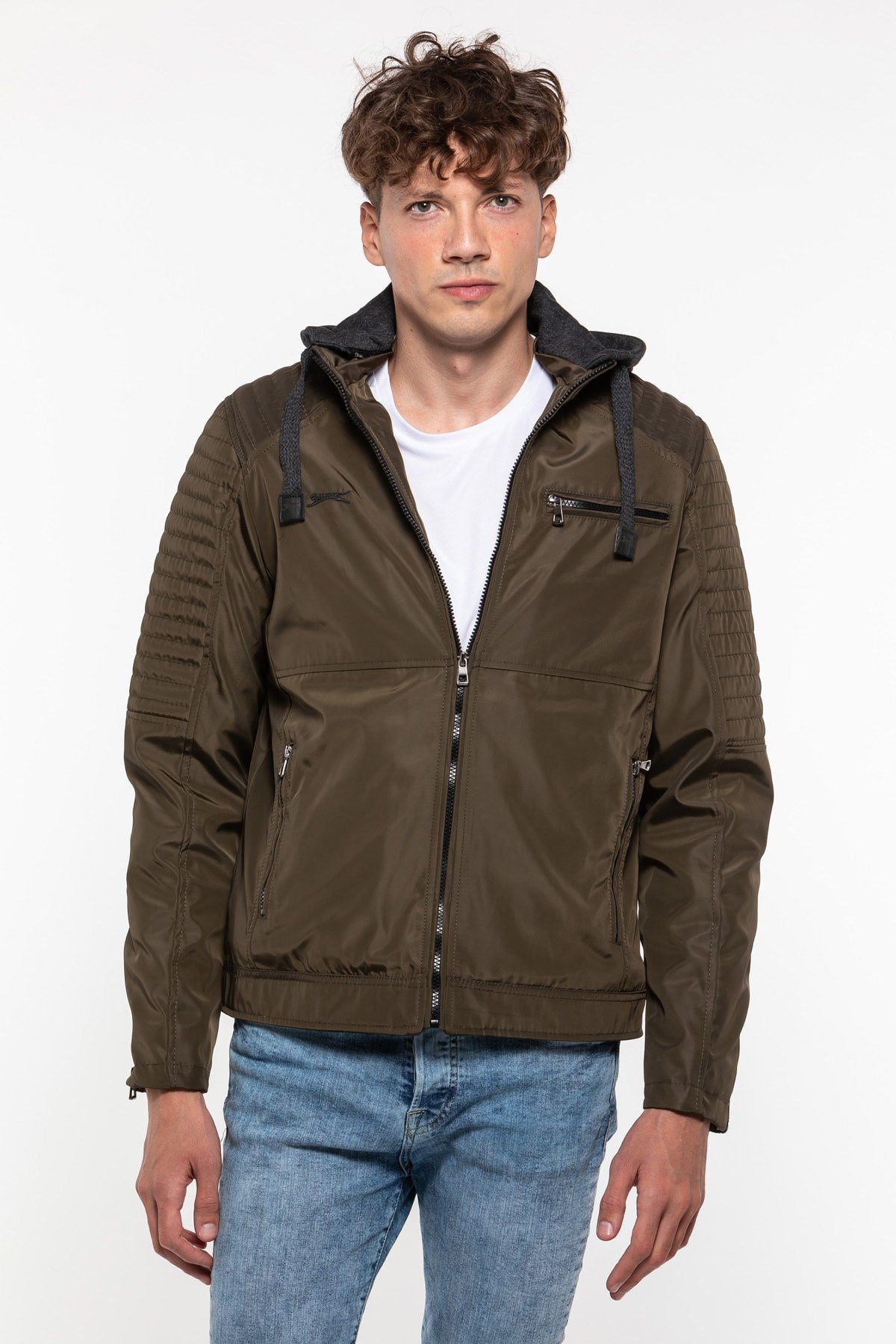 Slazenger Hazel Erkek Mont Haki ST29JE010-800