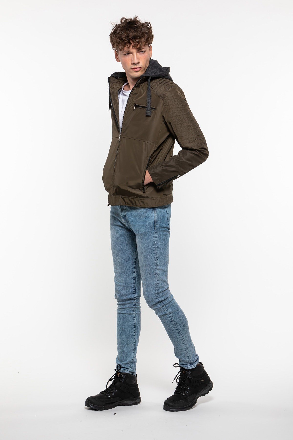 Slazenger Hazel Erkek Mont Haki ST29JE010-800