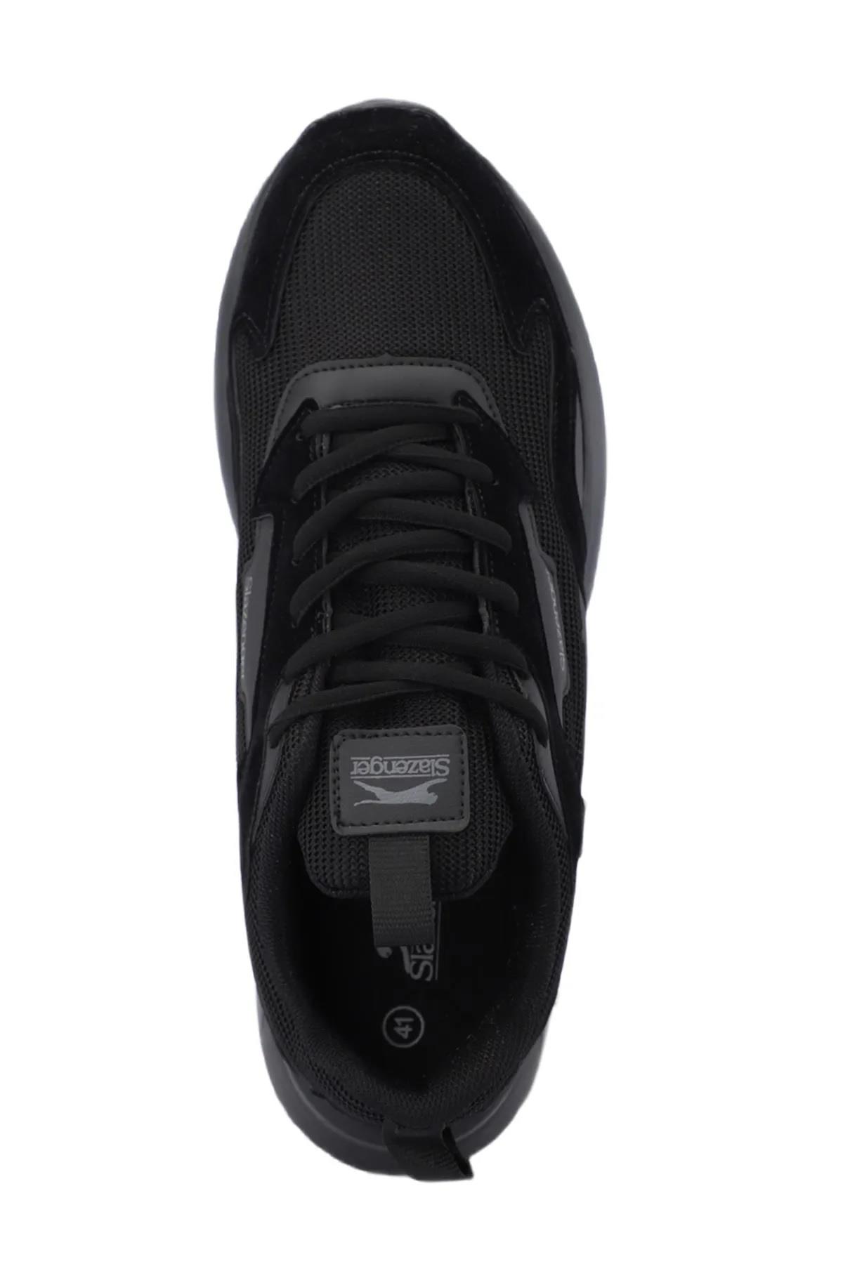 Slazenger Option Erkek Günlük Spor Ayakkabı Full Siyah v1