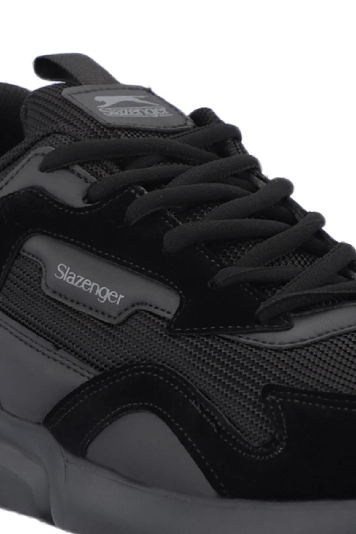Slazenger Option Erkek Günlük Spor Ayakkabı Full Siyah v1