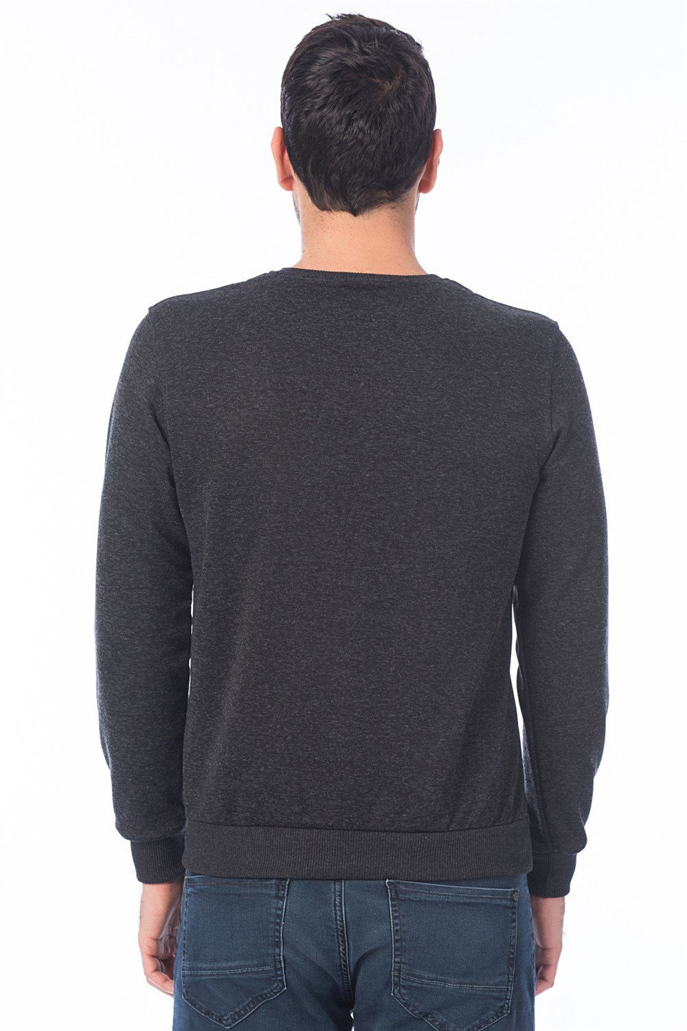 1013 DEWBERRY ERKEK SWEATSHIRT-SİYAH