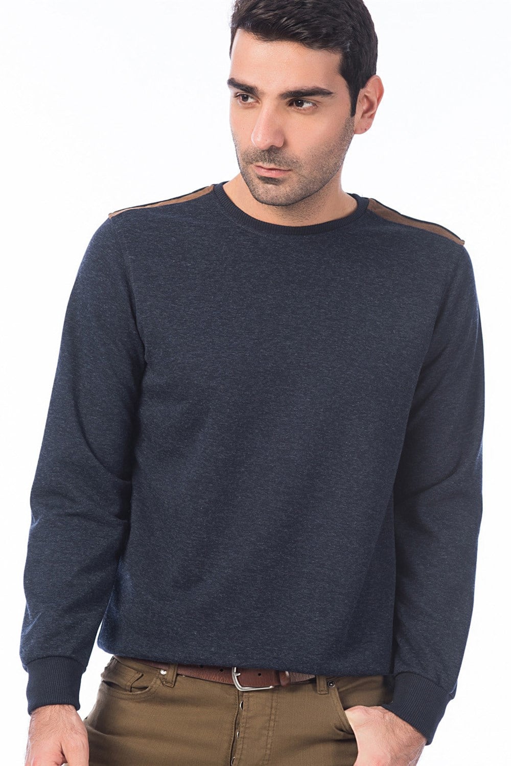 1014 DEWBERRY ERKEK SWEATSHIRT-LACİVERT