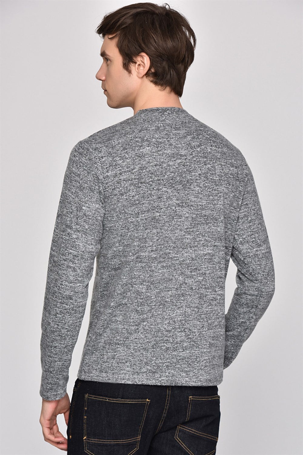 1017 DEWBERRY ERKEK SWEATSHIRT-ANTRASİT