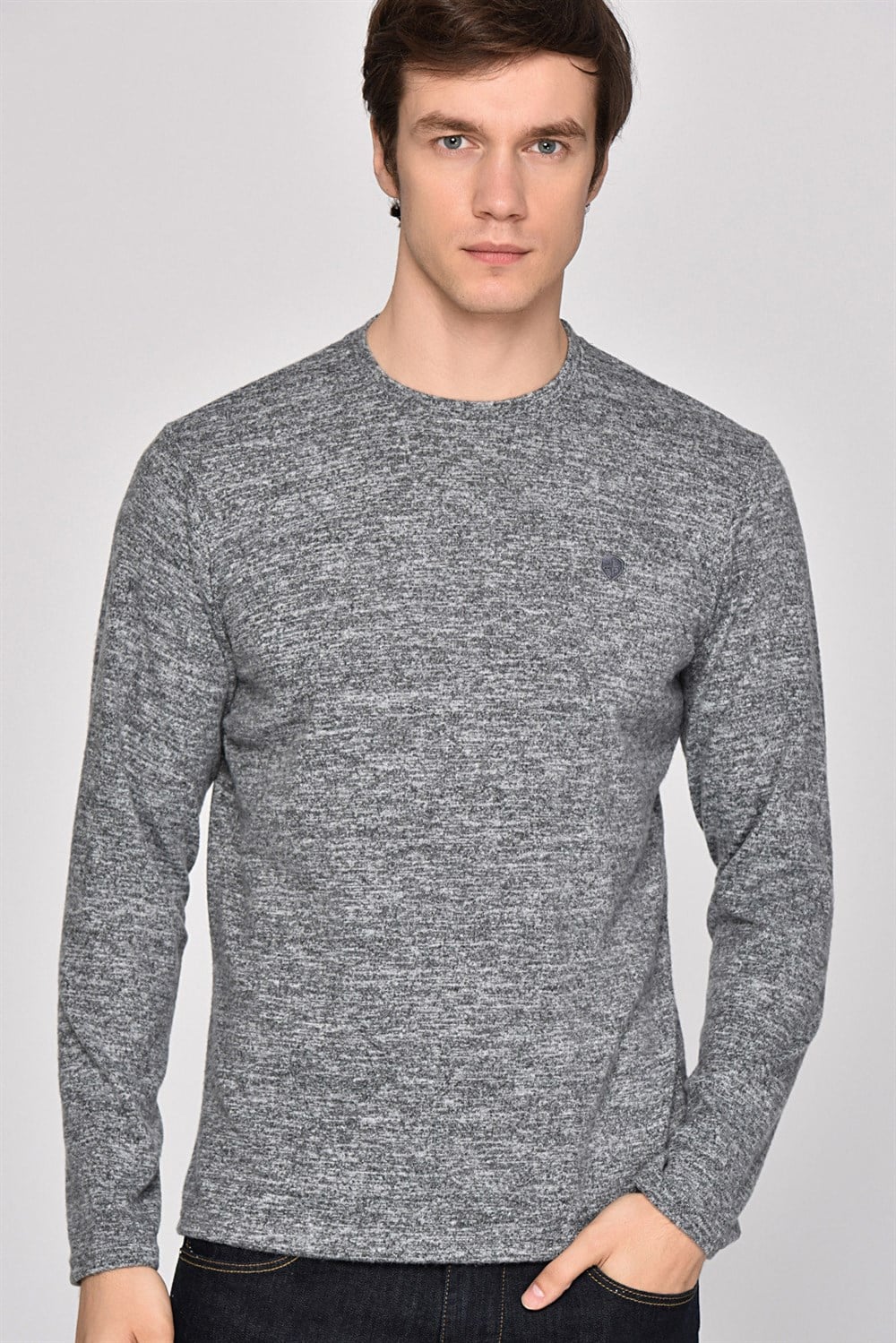 1017 DEWBERRY ERKEK SWEATSHIRT-ANTRASİT