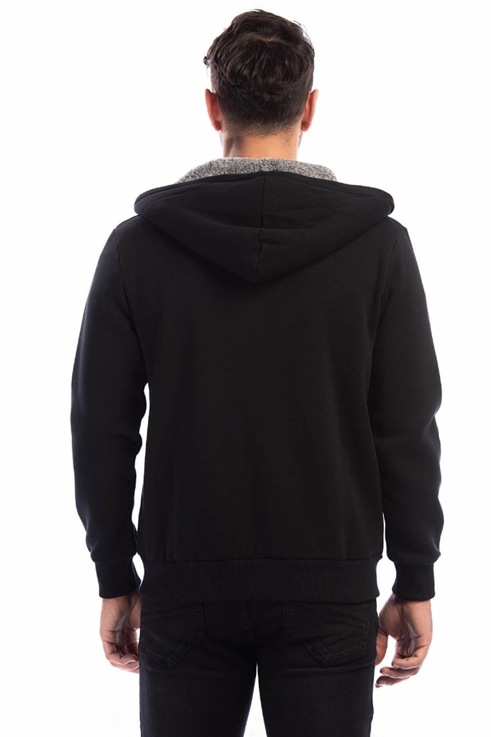 1033 DEWBERRY ERKEK SWEATSHIRT-SİYAH