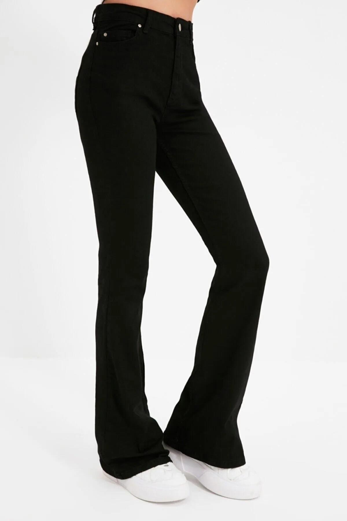 10913 Dewberry High Waist Women Jeans-SİYAH