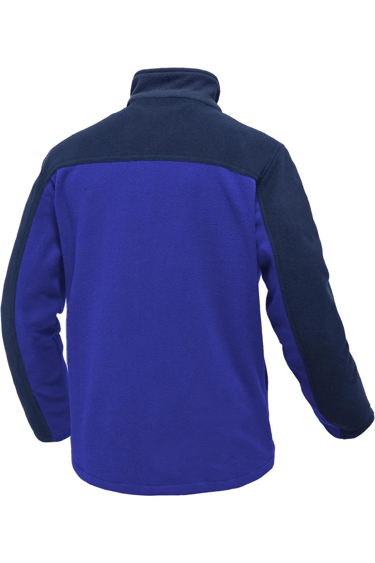 10914 Dewberry Zippered Mens Fleece Jacket-MAVİ