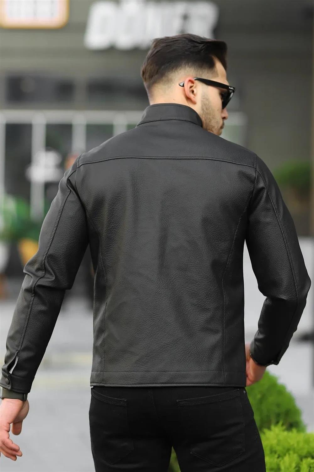 13250 Dewberry PU Mens Jacket-SİYAH