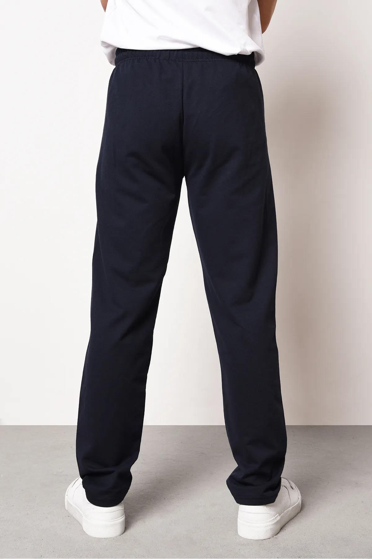 14308 Dewberry Straight Leg Pocket Zipper Detailed Sweatpant-LACİVERT
