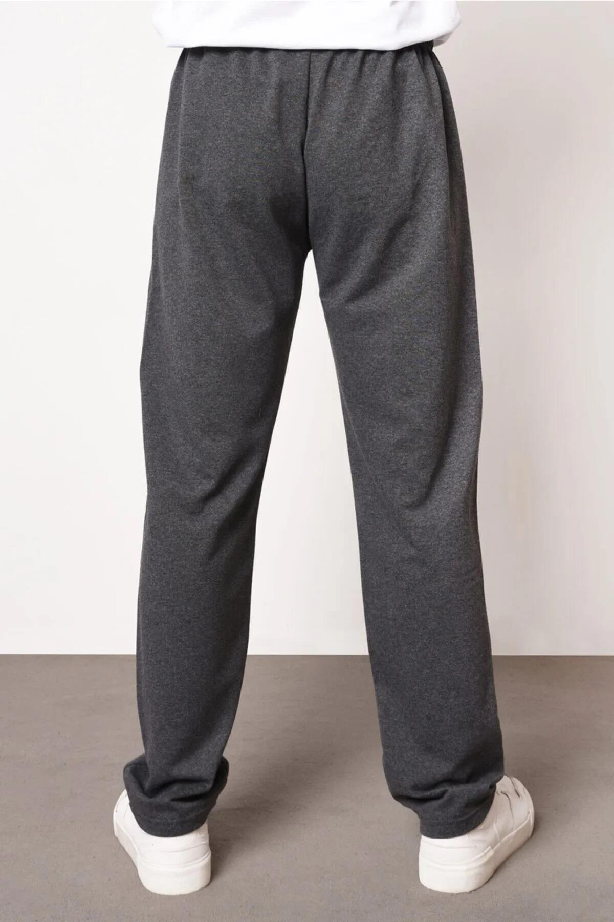 14308 Dewberry Straight Leg Pocket Zipper Detailed Sweatpant-ANTRASİT