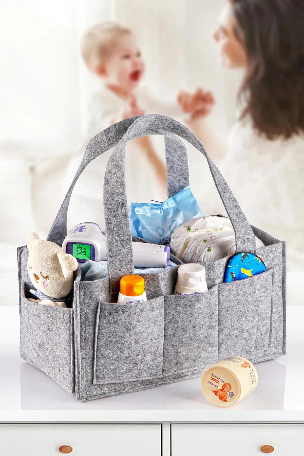 18936 Dewberry Mother Baby Care Bag Organizer-GRİ