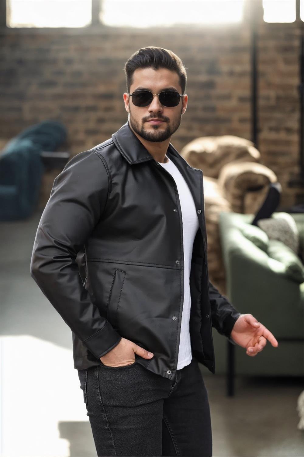 20546 Dewberry Mens Jacket-SİYAH