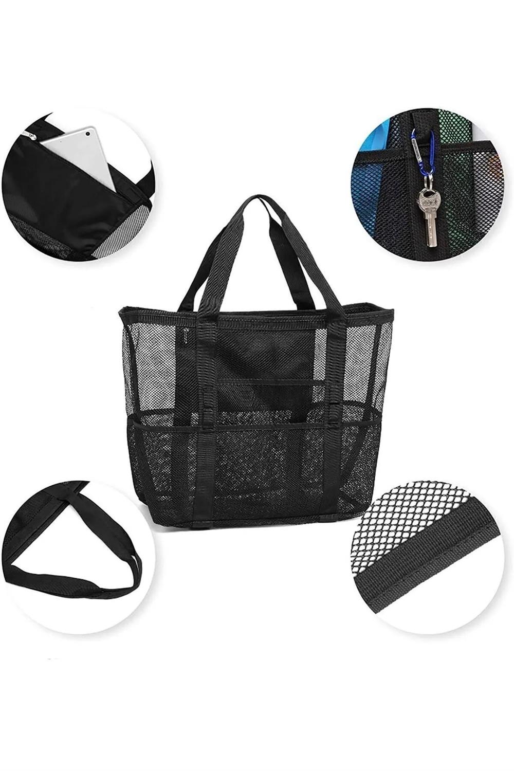 21301 Dewberry Beach bag Picnic bag Multi-Pocket-SİYAH