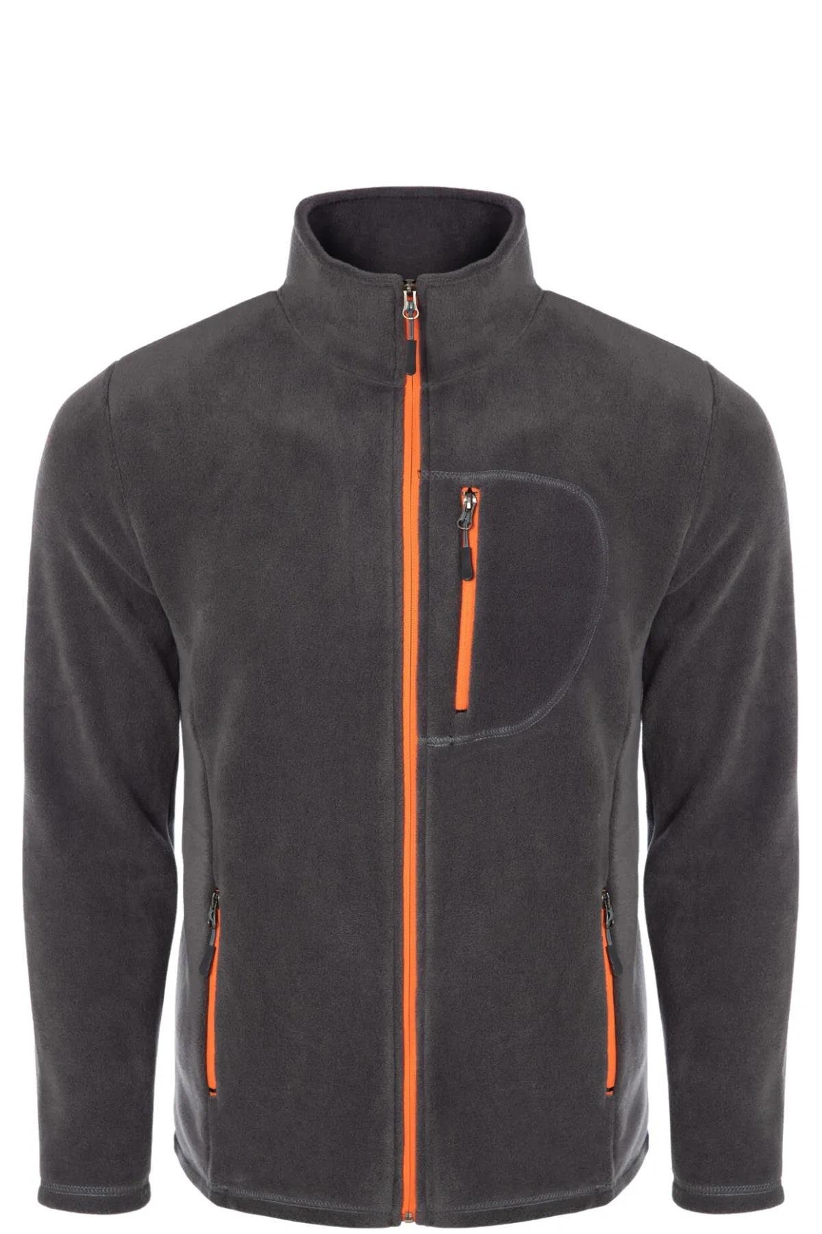 24601 Dewberry 5 Pocket Outdoor Full Zipper Fleece Jacket-FÜME-2