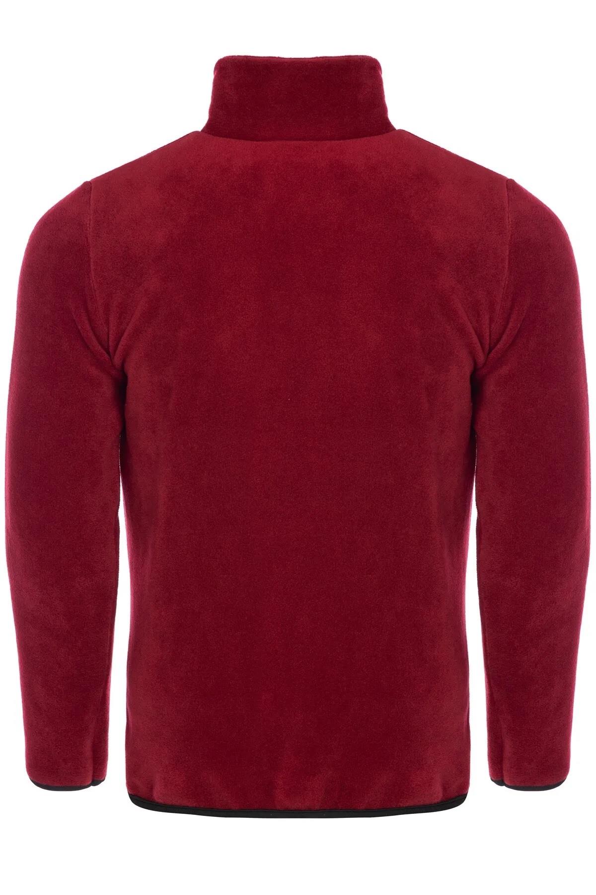 24601 Dewberry 5 Pocket Outdoor Full Zipper Fleece Jacket-BORDO