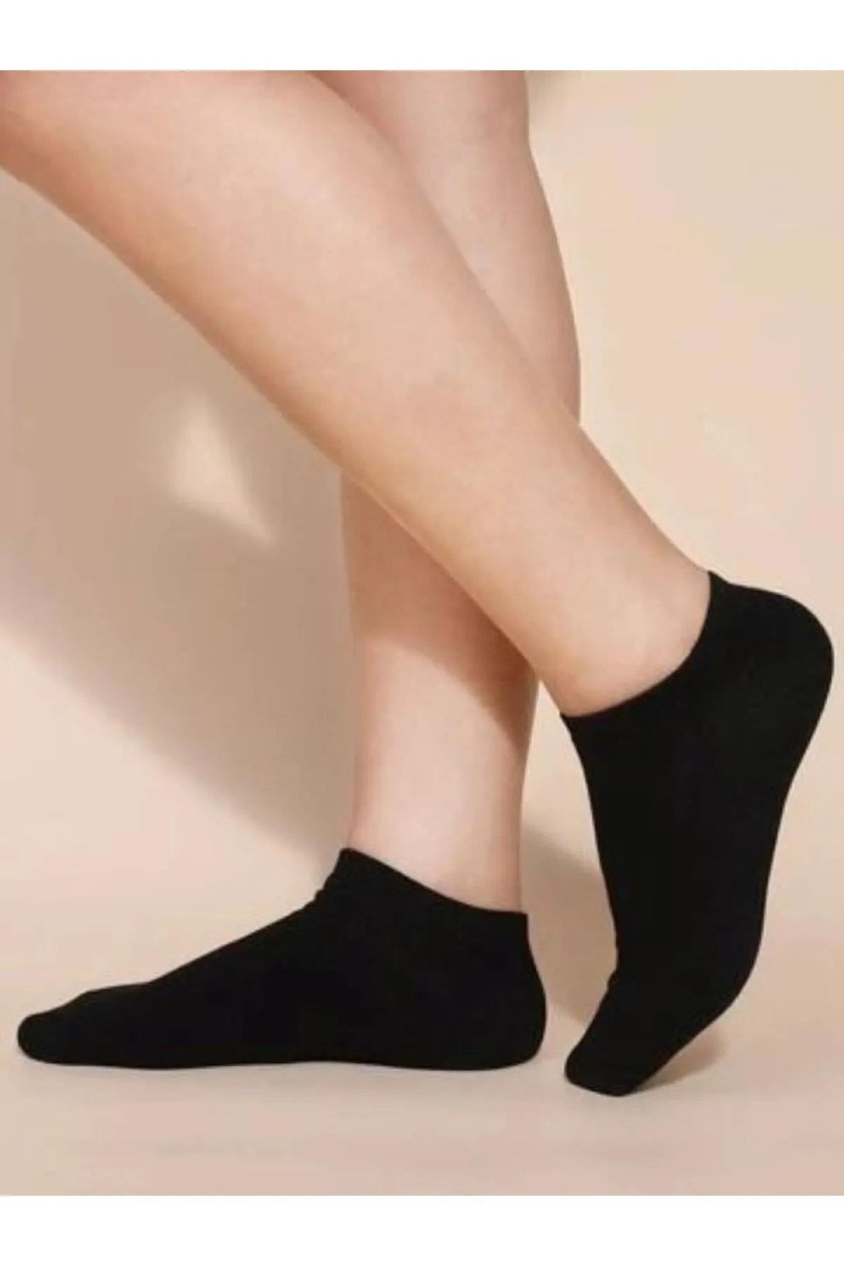 26278 Dewberry Unisex 10-Pack Sports Ankle Socks-SİYAH