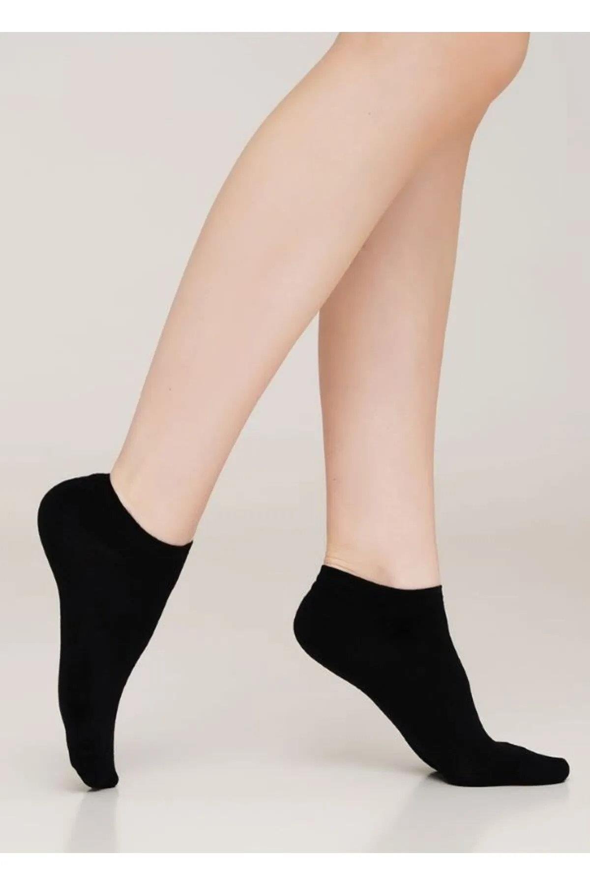 26278 Dewberry Unisex 10-Pack Sports Ankle Socks-SİYAH