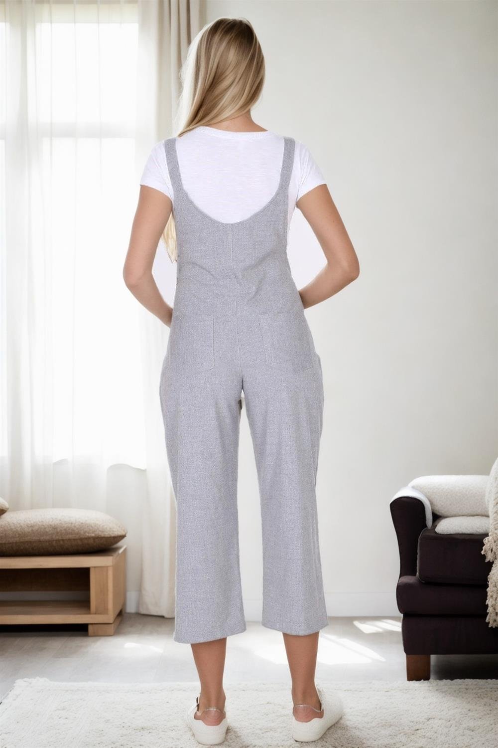 38739 Dewberry Women Pregnant Jumpsuit-GRİ