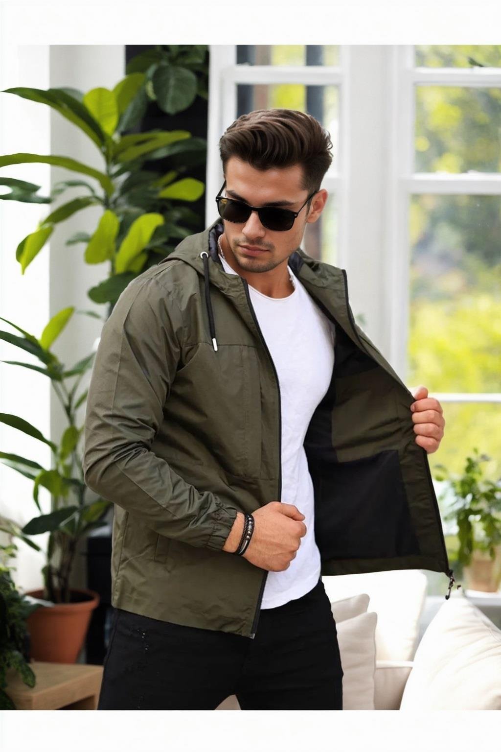 40788 Dewberry Mens Seasonal Coat-HAKİ