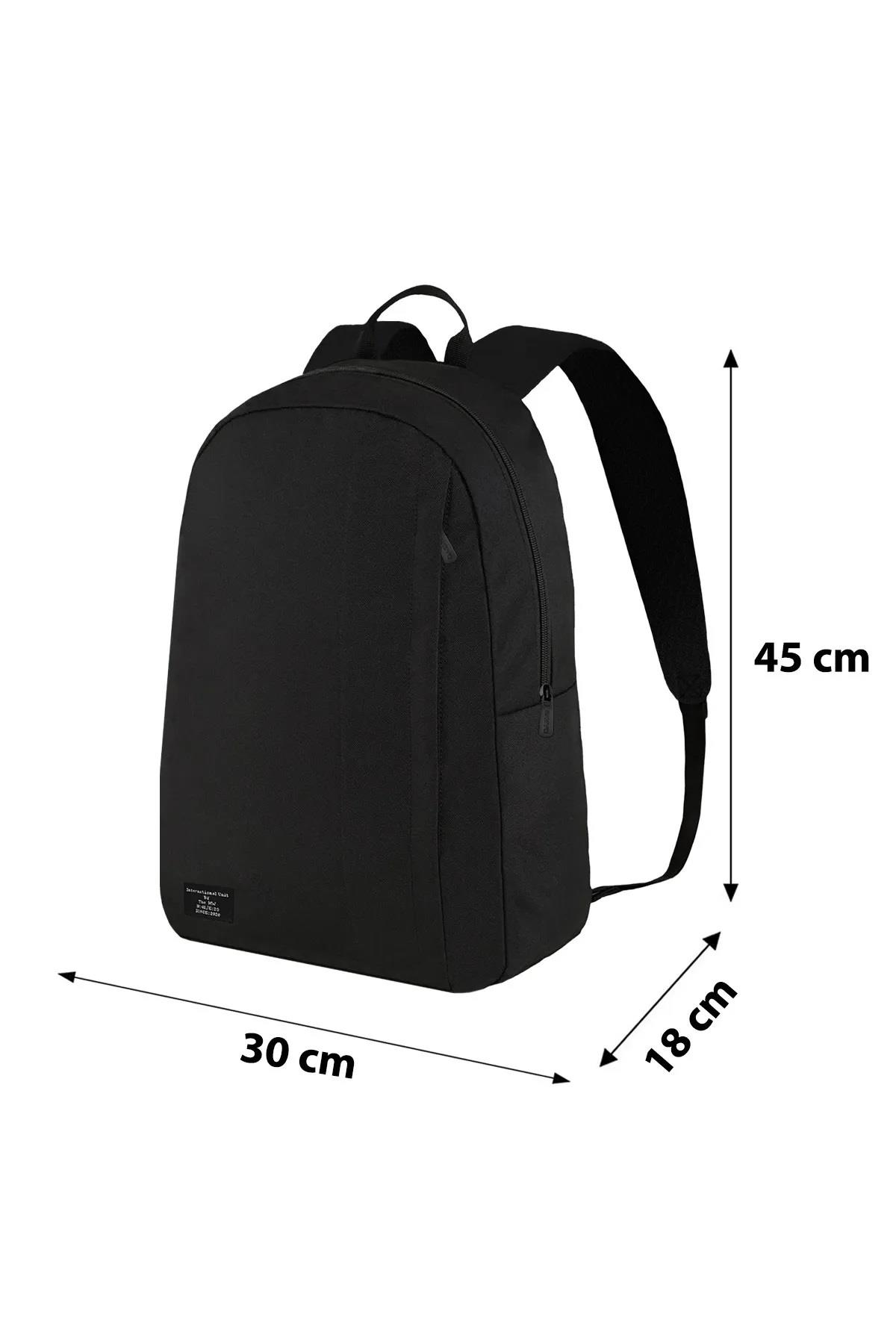 44700 Dewberry Black Waterproof Daily Backpack-SİYAH