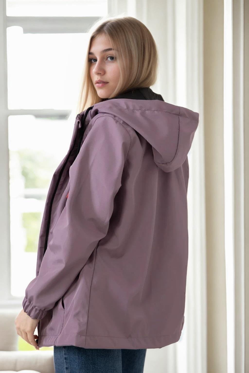 53121 Dewberry Hooded Women Raincoat-MÜRDÜM