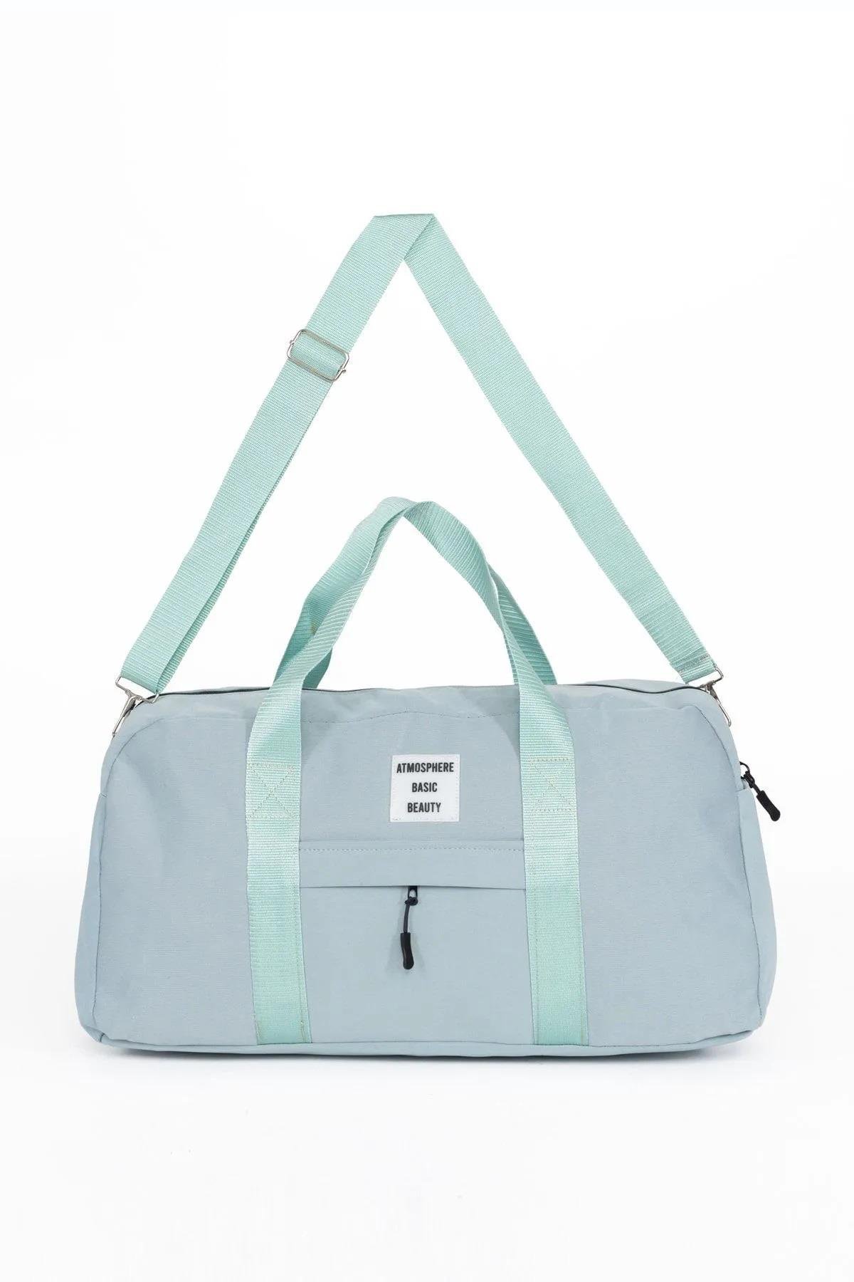 59458 Dewberry Unisex Front Pocket Long Strap Sports Bag-MİNT