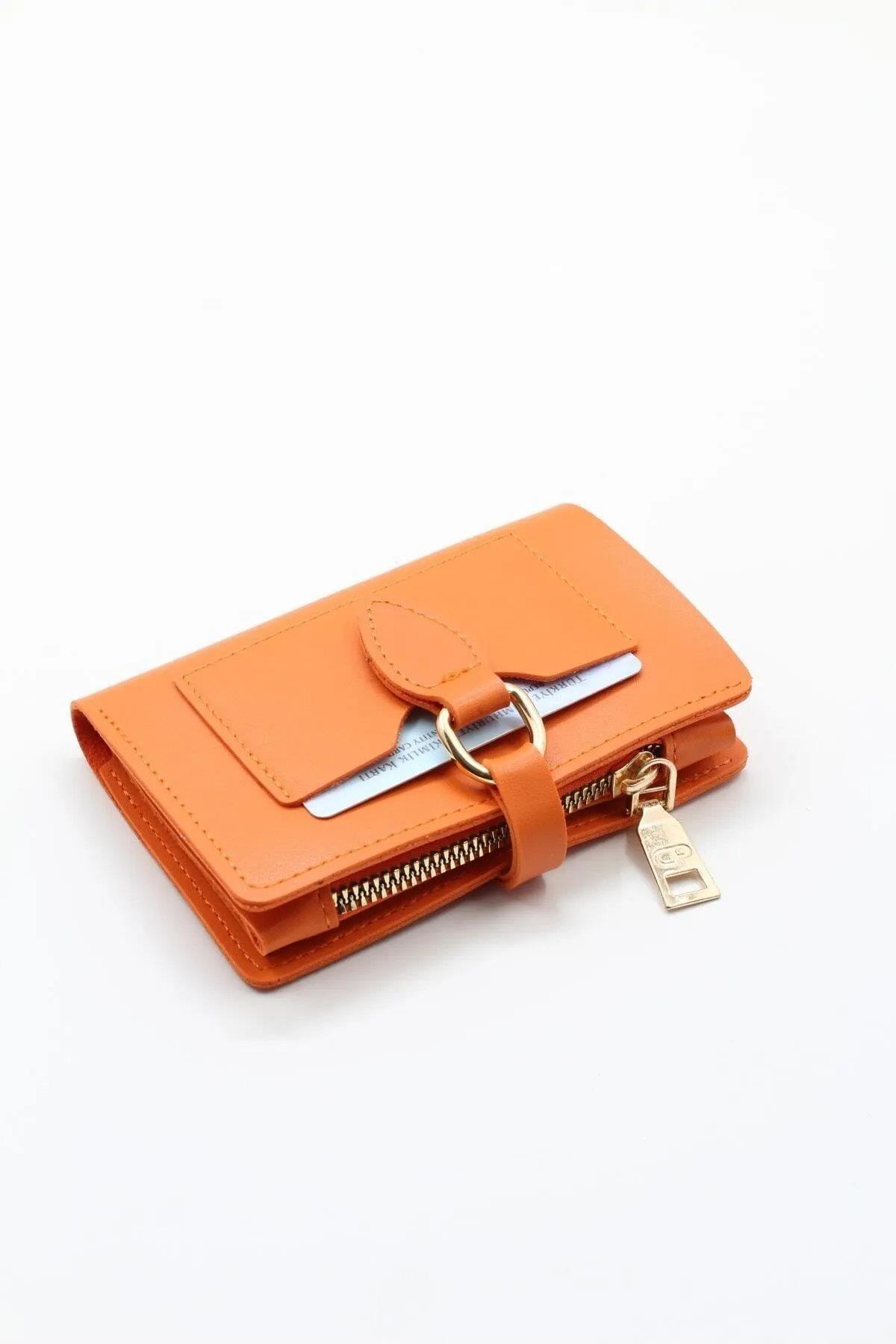 59700 Dewberry Ladies Wallet with Buckle-TURUNCU