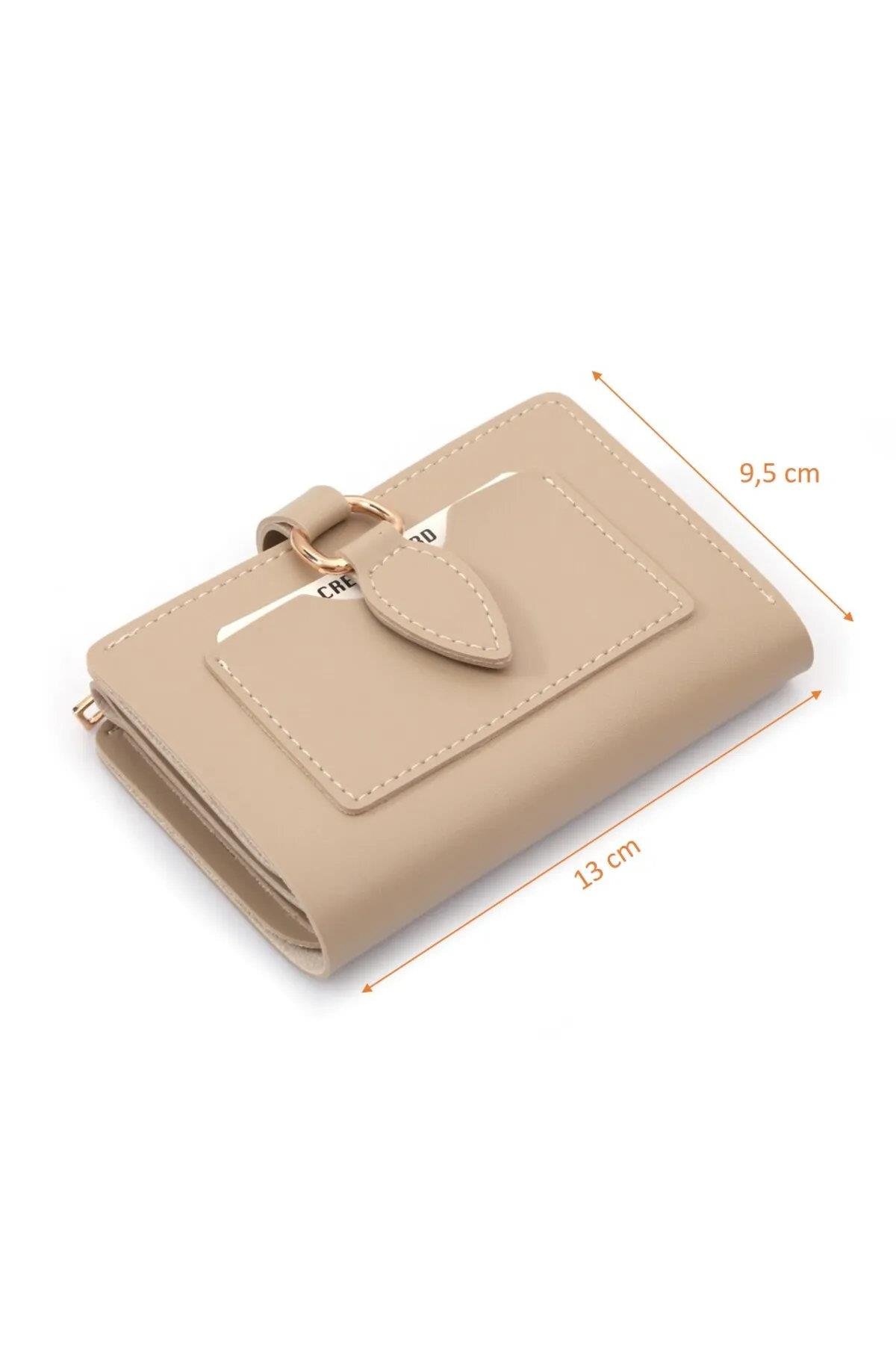 59700 Dewberry Ladies Wallet with Buckle-KREM