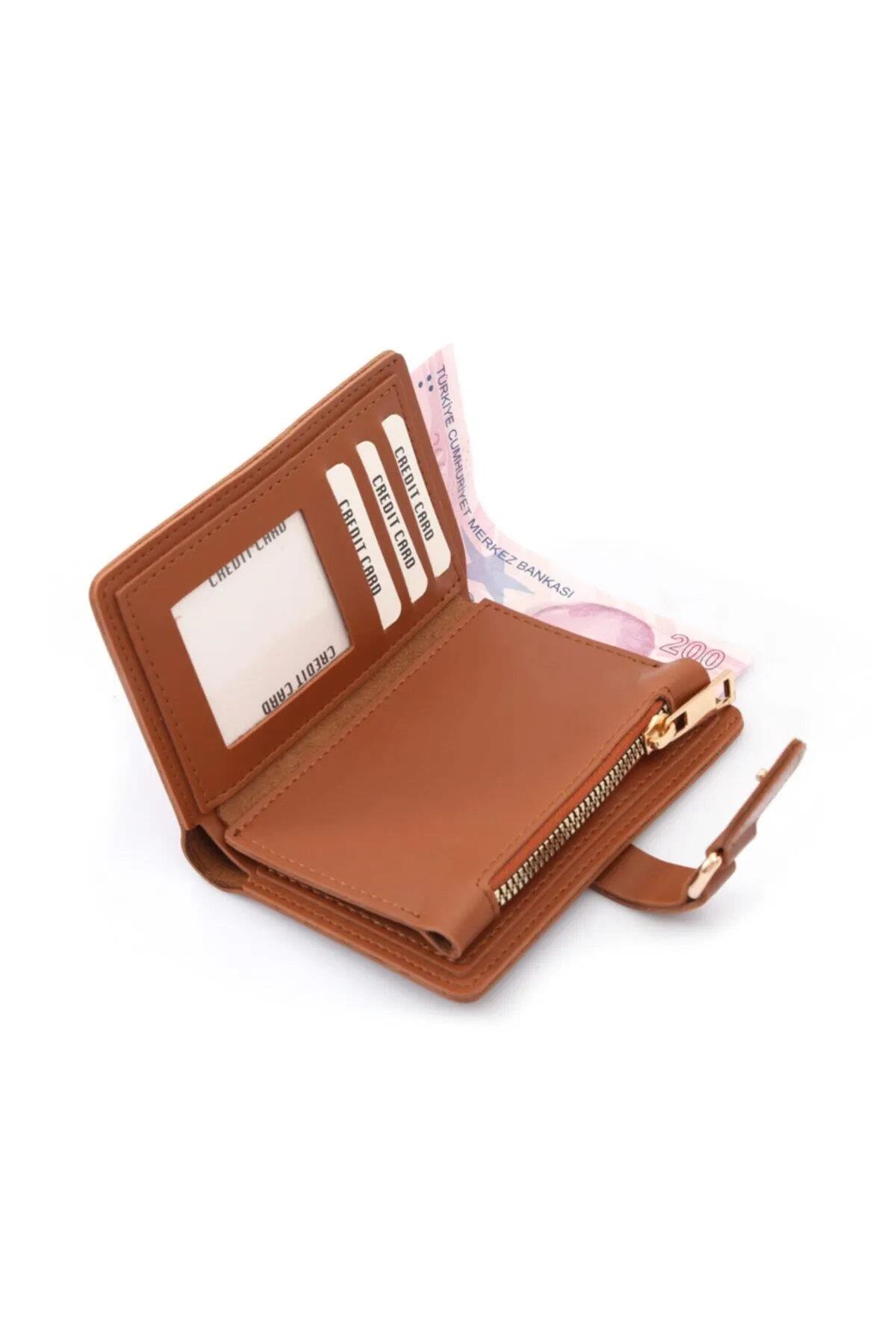 59700 Dewberry Ladies Wallet with Buckle-KAHVE