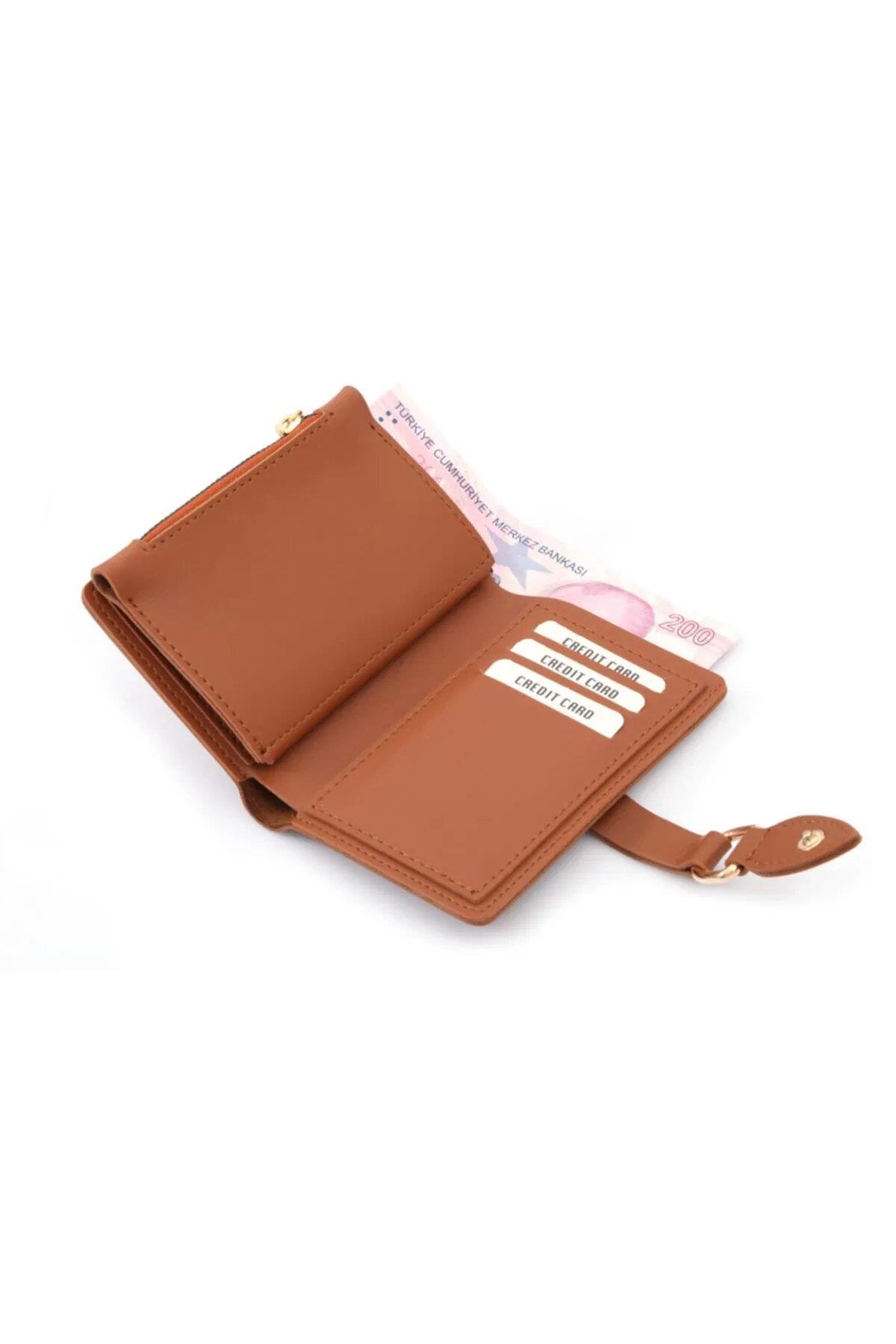 59700 Dewberry Ladies Wallet with Buckle-KAHVE