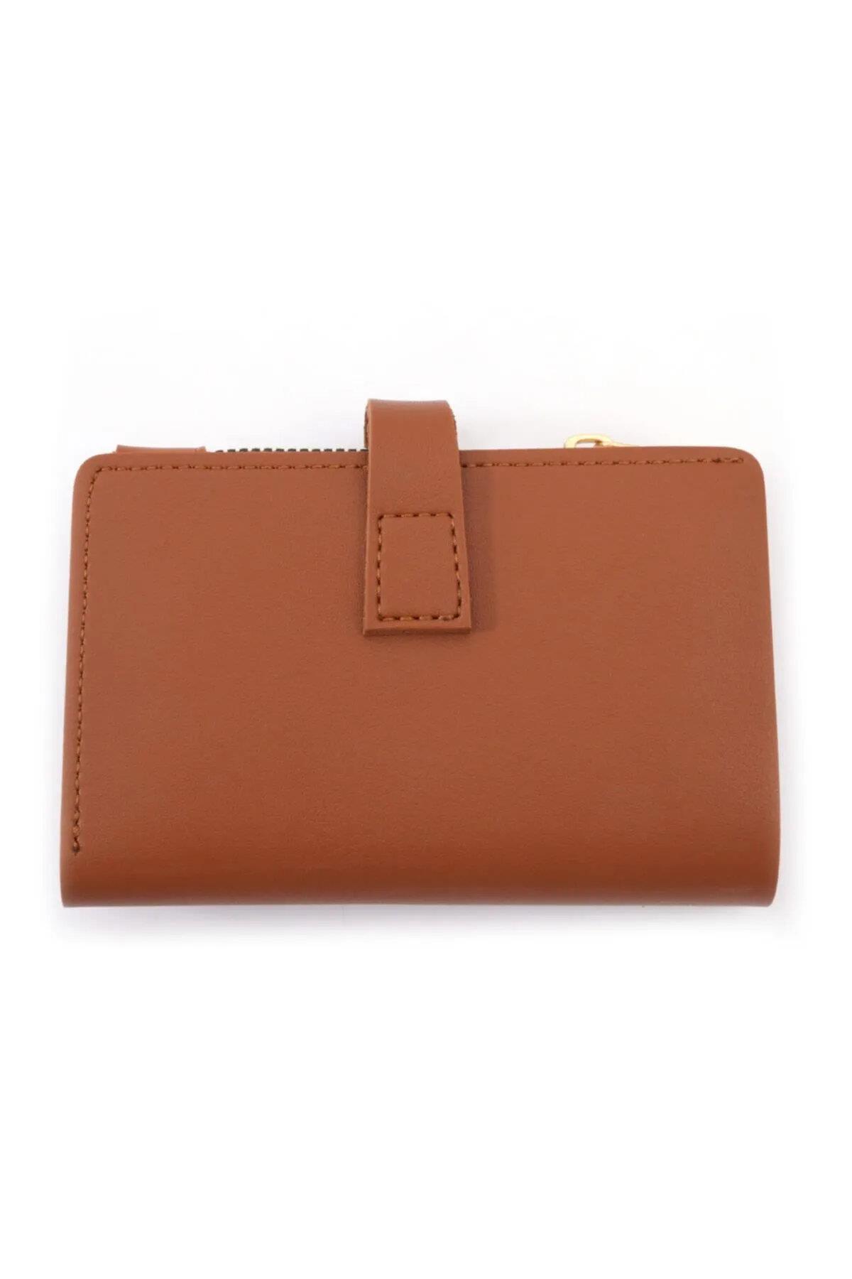 59700 Dewberry Ladies Wallet with Buckle-KAHVE