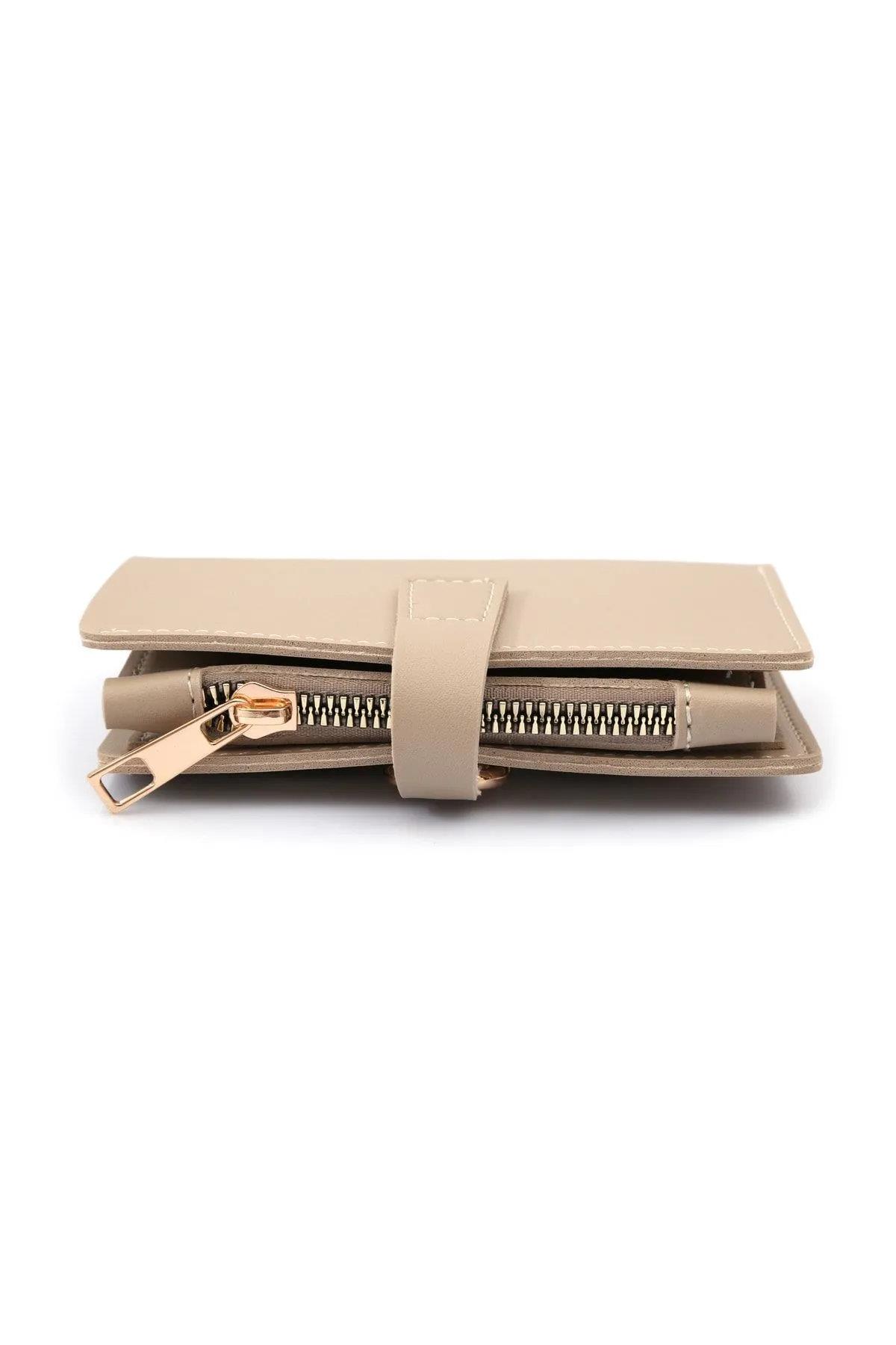 59700 Dewberry Ladies Wallet with Buckle-KREM