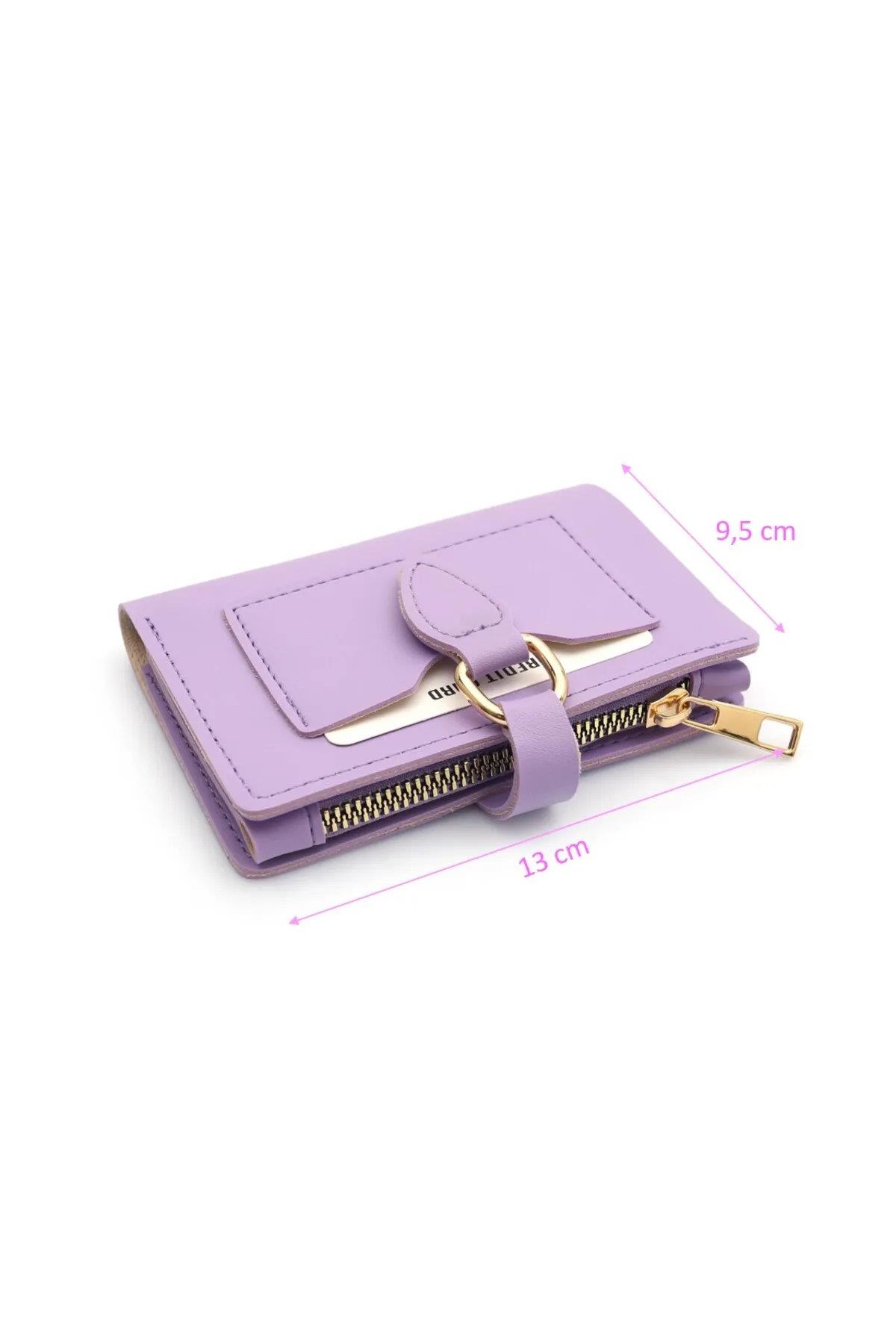 59700 Dewberry Ladies Wallet with Buckle-LİLA