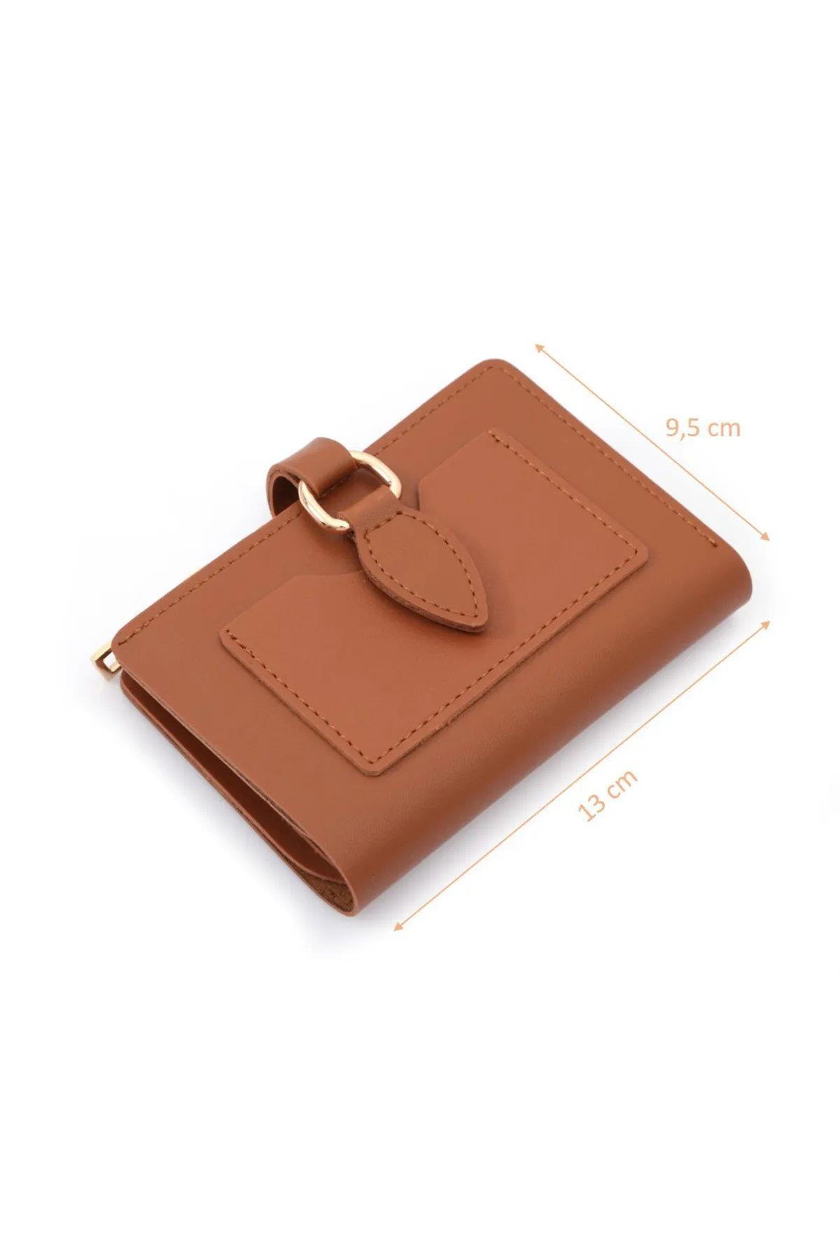 59700 Dewberry Ladies Wallet with Buckle-KAHVE