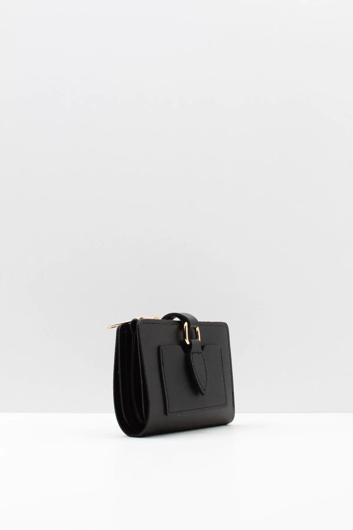 59700 Dewberry Ladies Wallet with Buckle-SİYAH