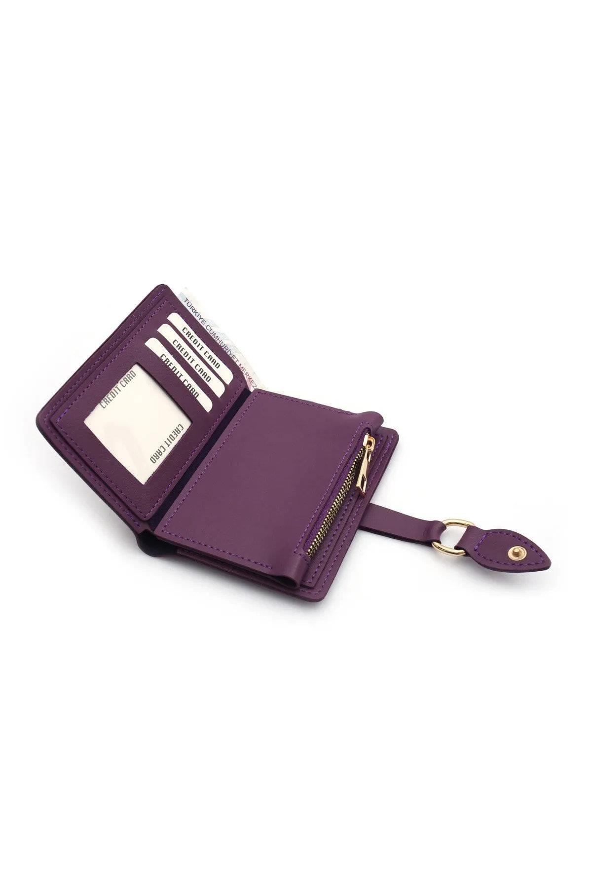 59700 Dewberry Ladies Wallet with Buckle-MOR