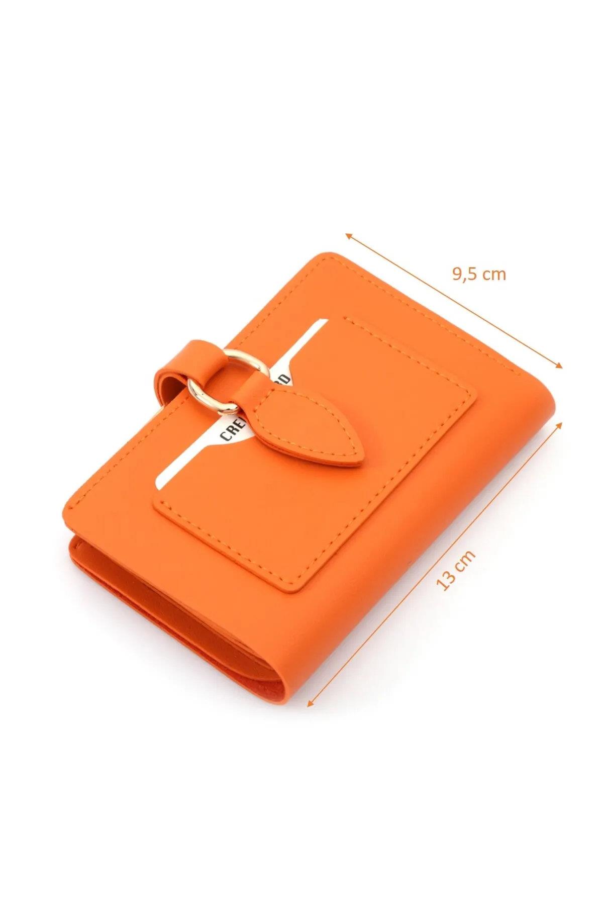 59700 Dewberry Ladies Wallet with Buckle-TURUNCU